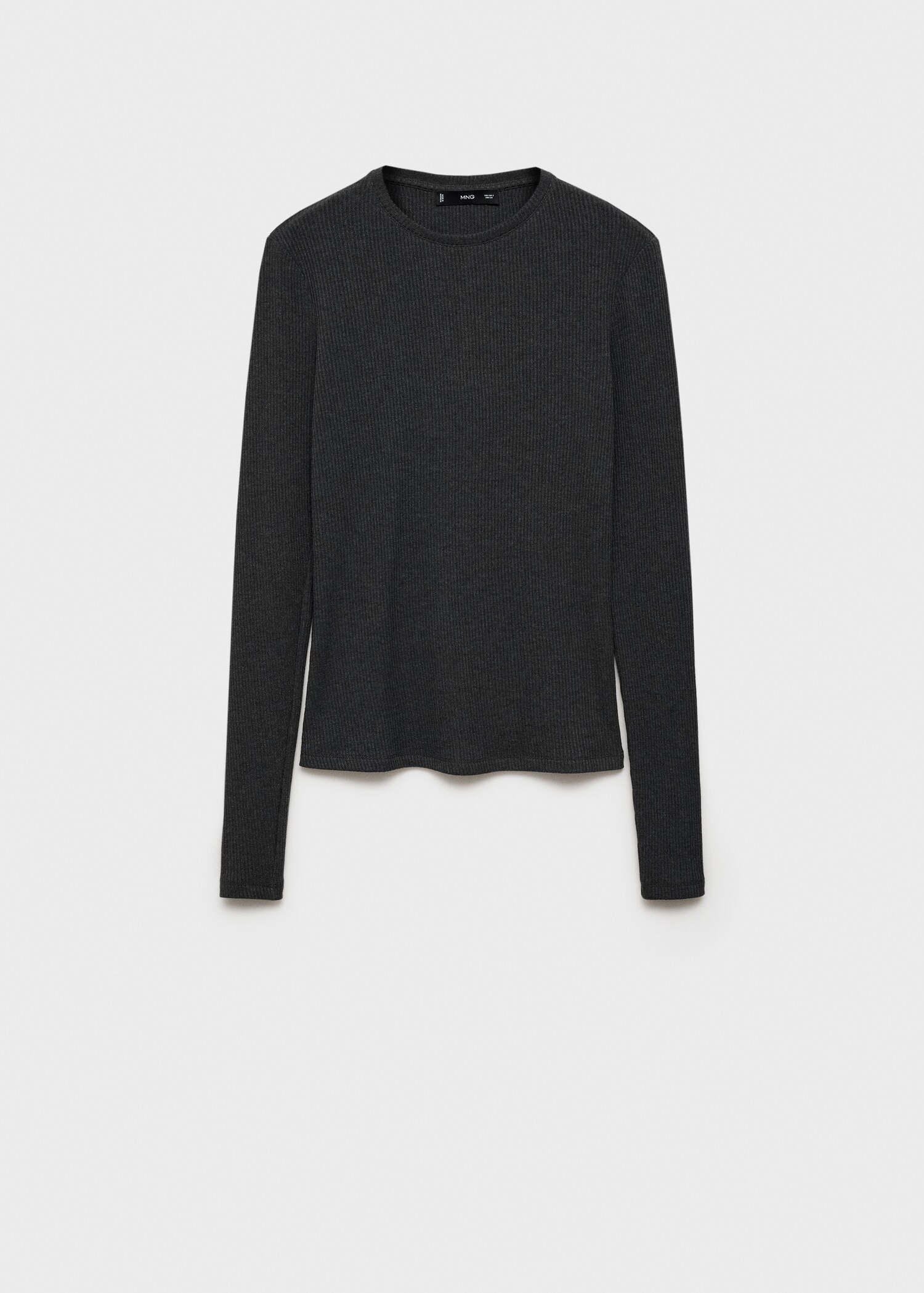 Ribbed long-sleeved t-shirt - Article without model