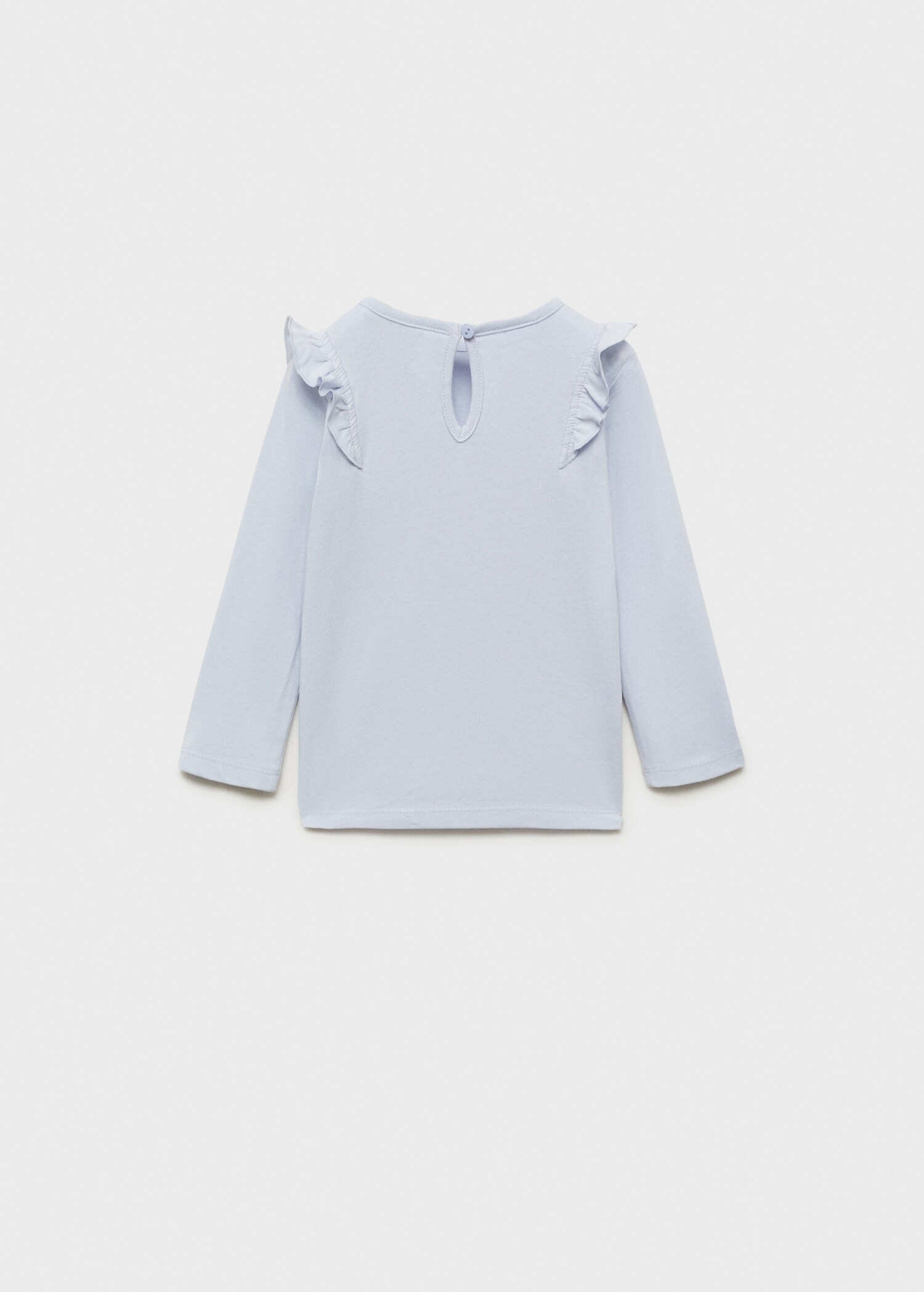 Long -sleeved t-shirt with ruffles - Reverse of the article