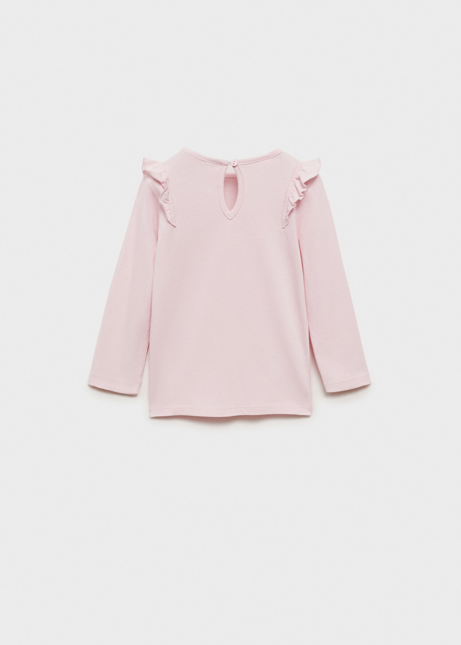 Long -sleeved t-shirt with ruffles - Reverse of the article