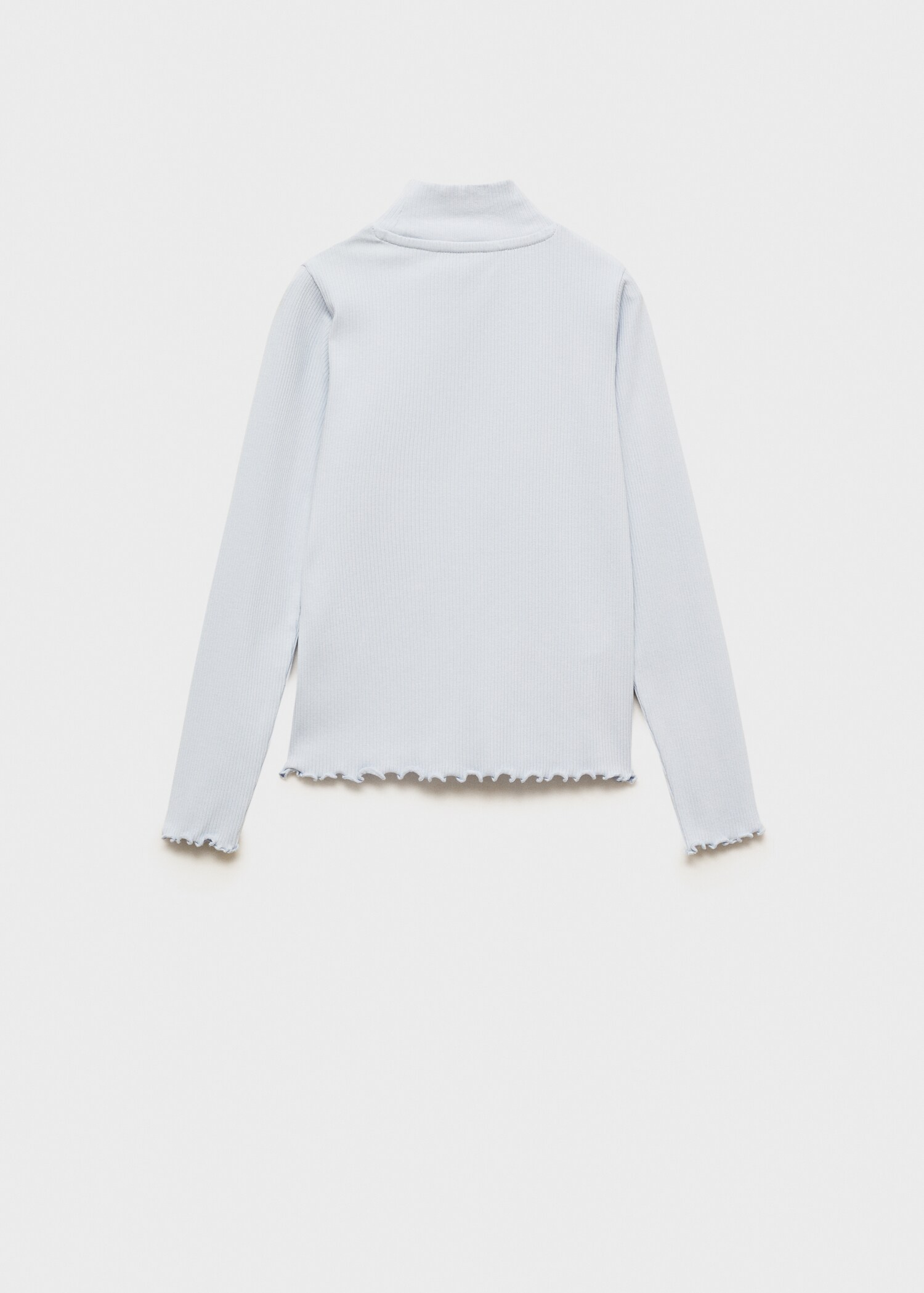 Ribbed high neck t-shirt - Reverse of the article