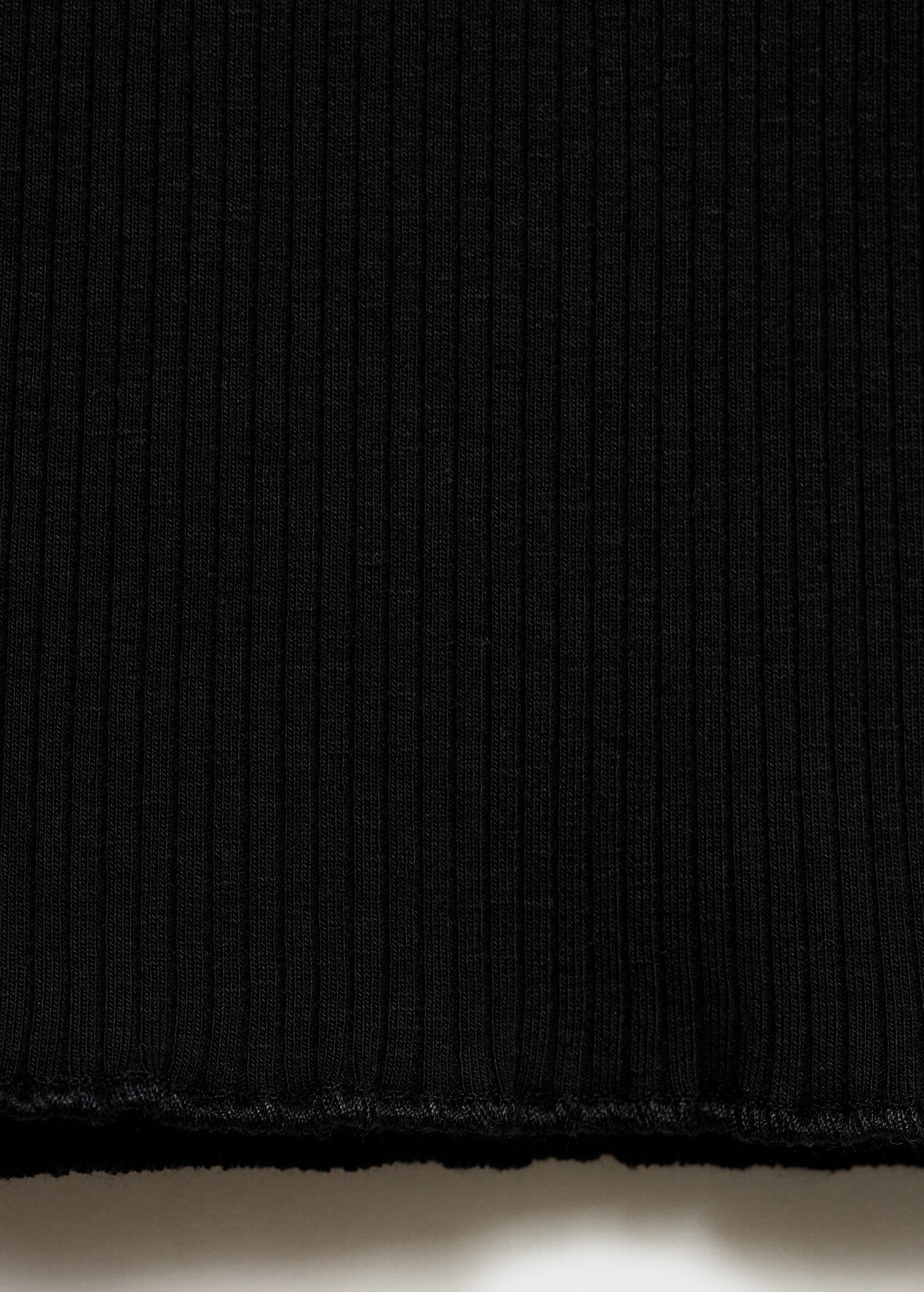 Ribbed high neck t-shirt - Details of the article 0