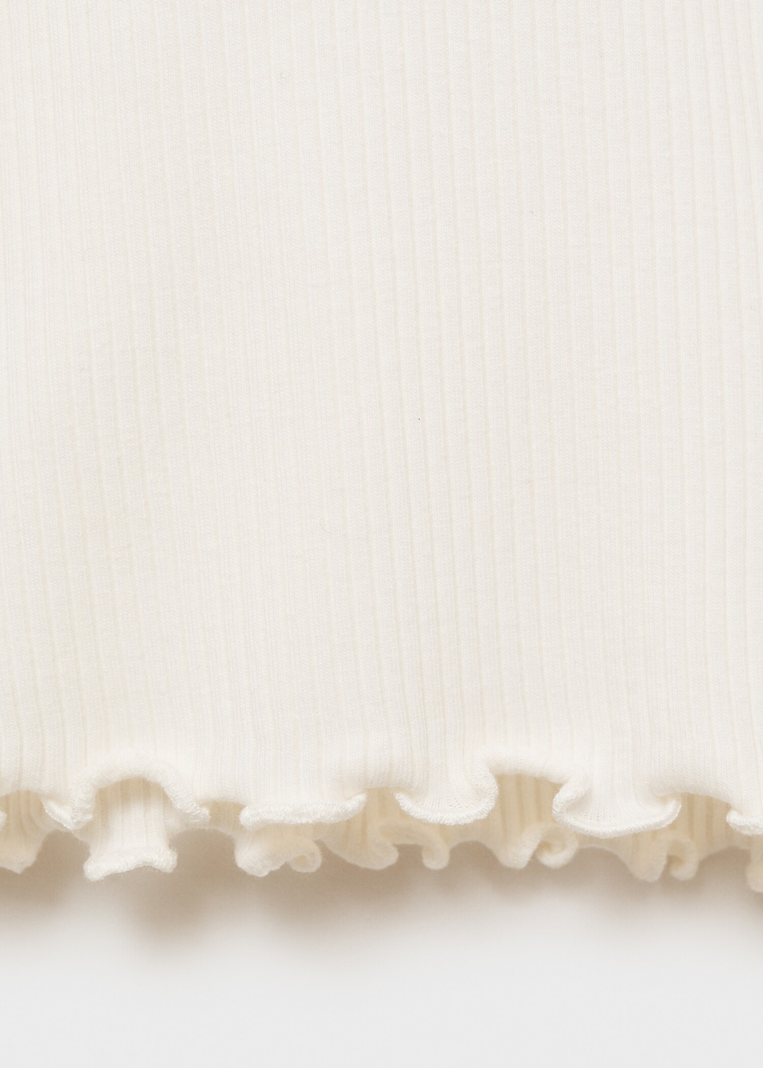 Ribbed high neck t-shirt - Details of the article 0