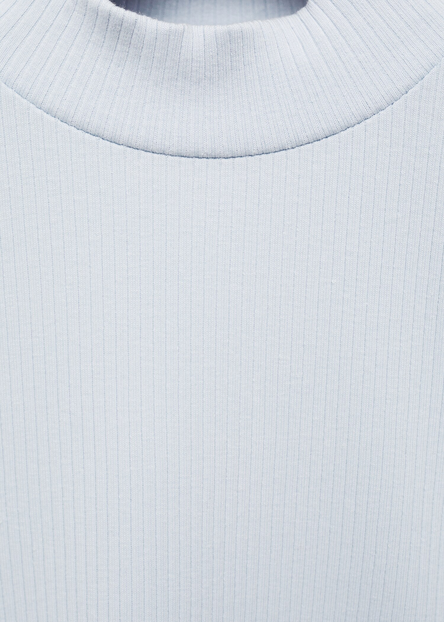 Ribbed high neck t-shirt - Details of the article 8