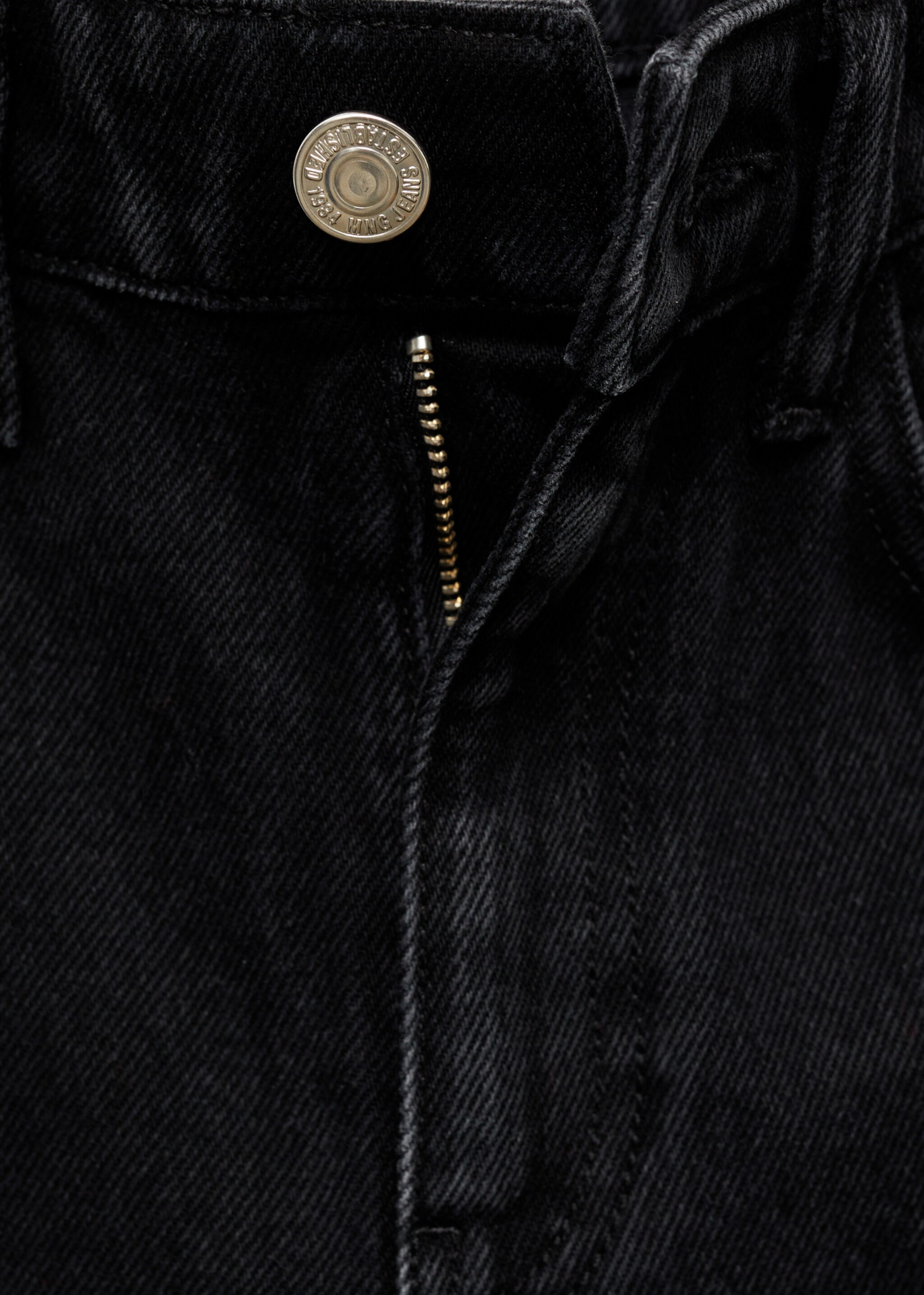 Jean Matilda droit taille normale - Détail de l'article 8, Black denim. Ref: 87020450-00.