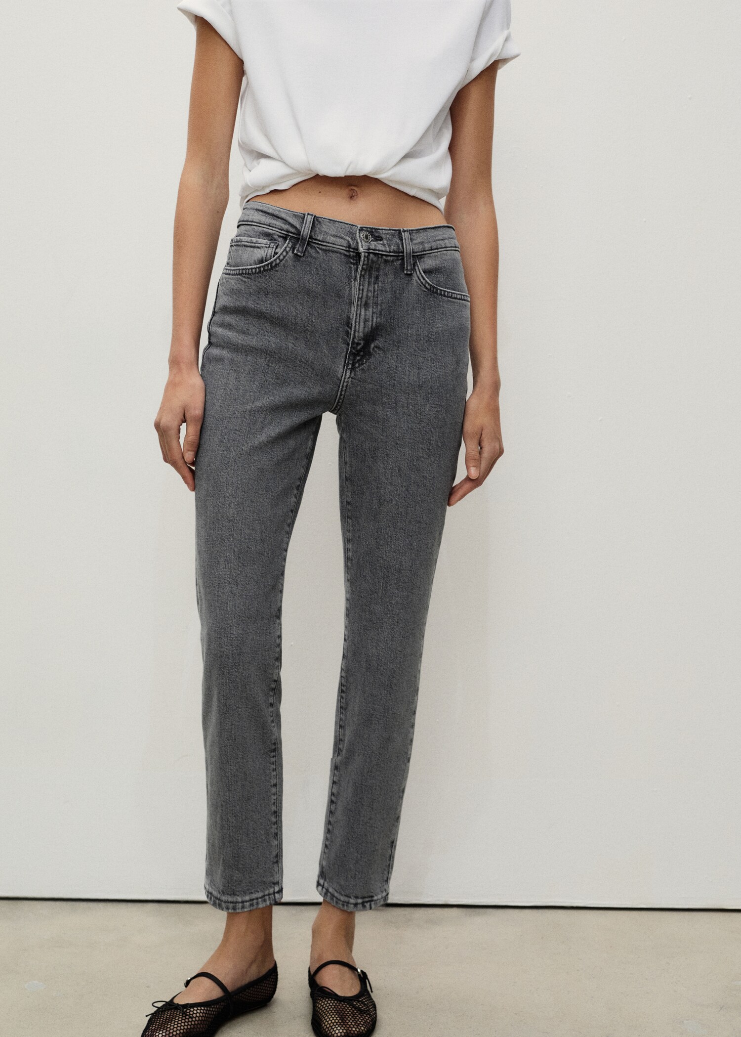Jean Claudia slim crop - Plan moyen