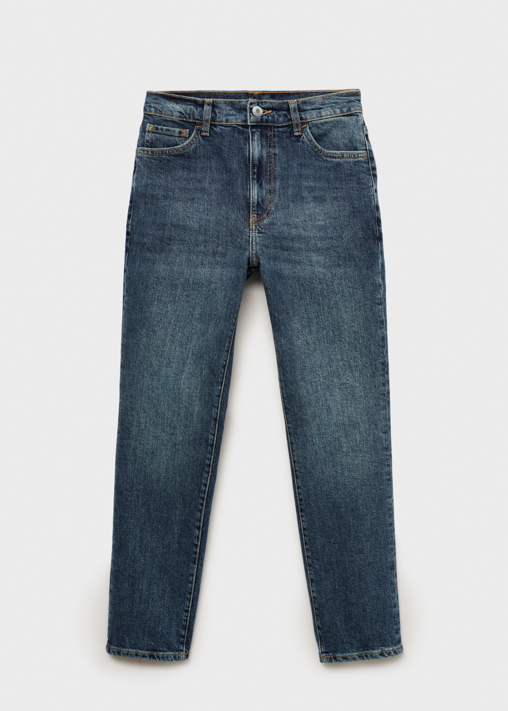 Claudia slim-fit cropped jeans - Article without model, Dark Blue. Ref: 87020452-00.