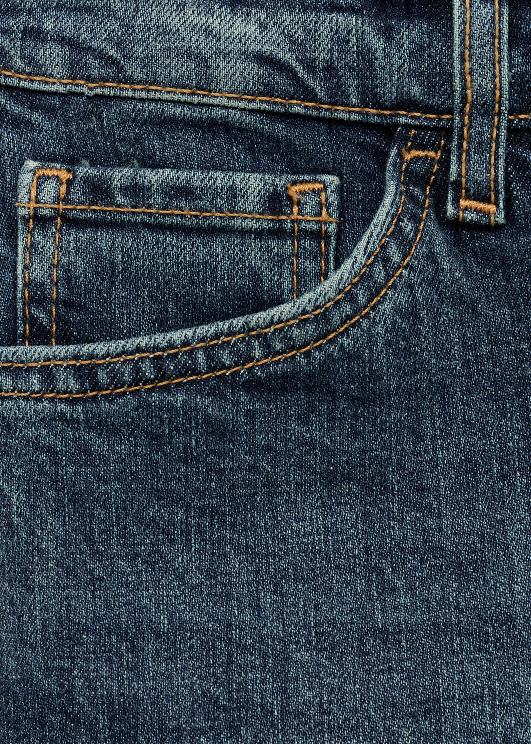 Claudia slim-fit cropped jeans - Details of the article 8, Dark Blue. Ref: 87020452-00.