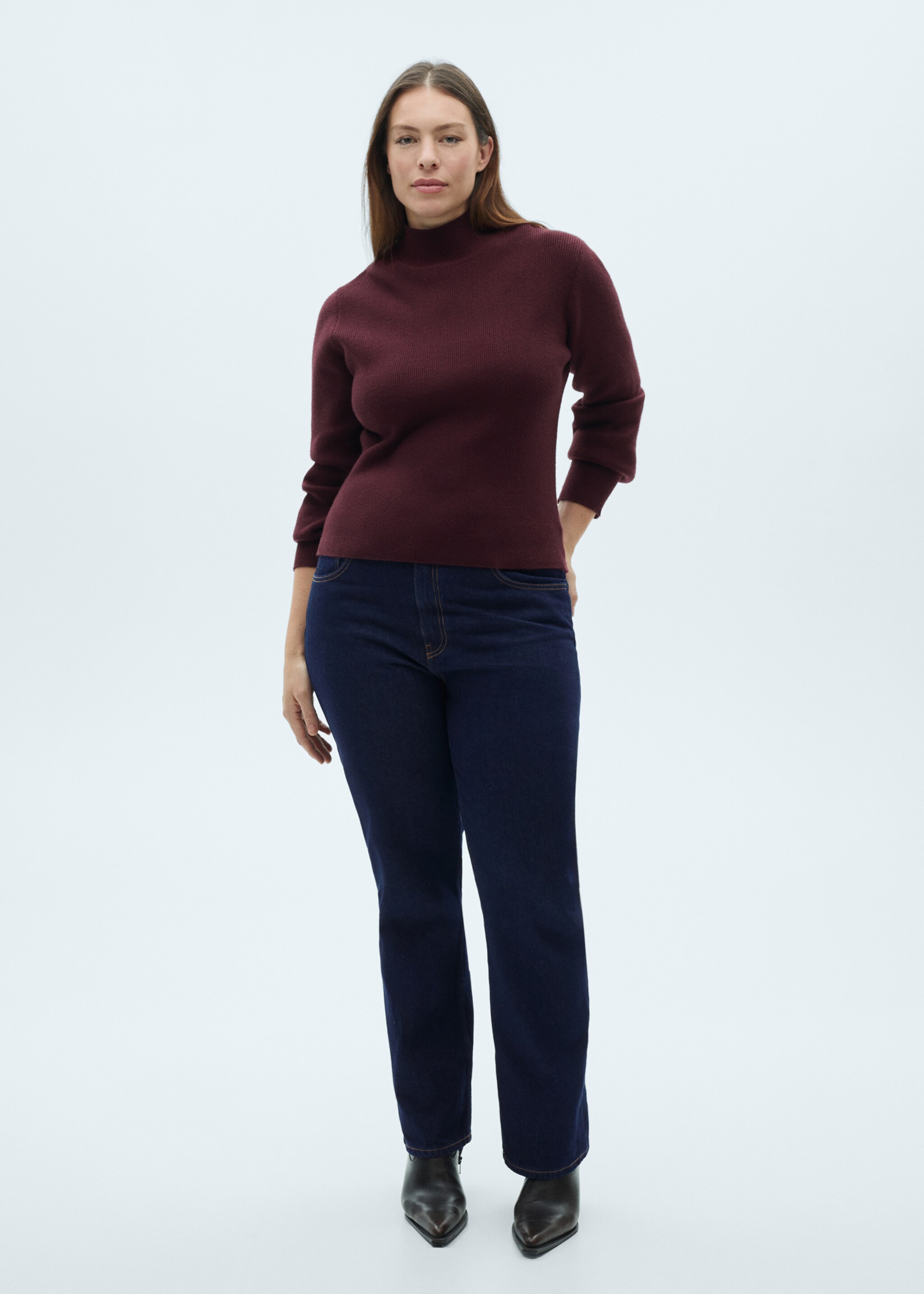 Rinse wash-jeans med rak passform Matilda - Detaljer om artikeln 3, Blå. Ref: 87020456-00.