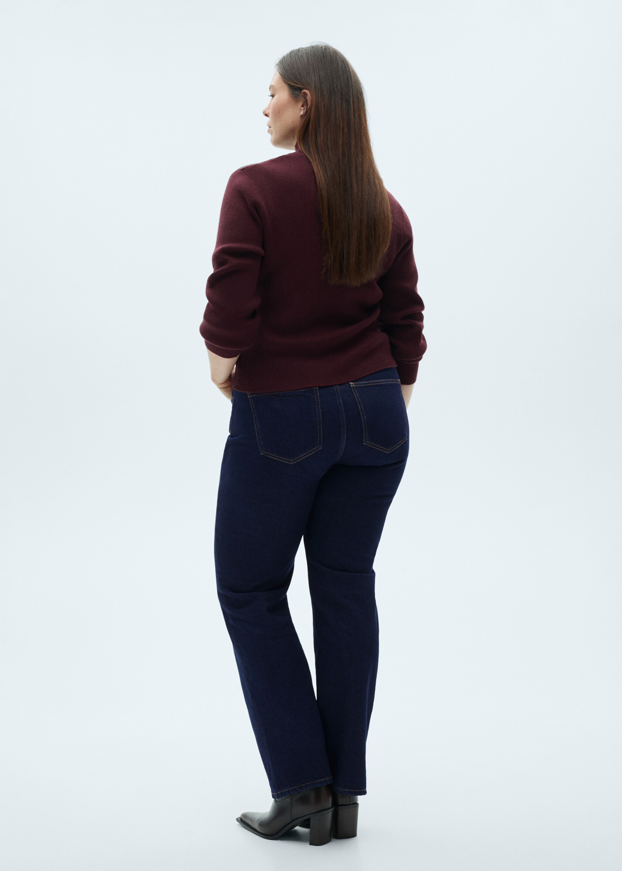 Rinse wash-jeans med rak passform Matilda - Detaljer om artikeln 4, Blå. Ref: 87020456-00.