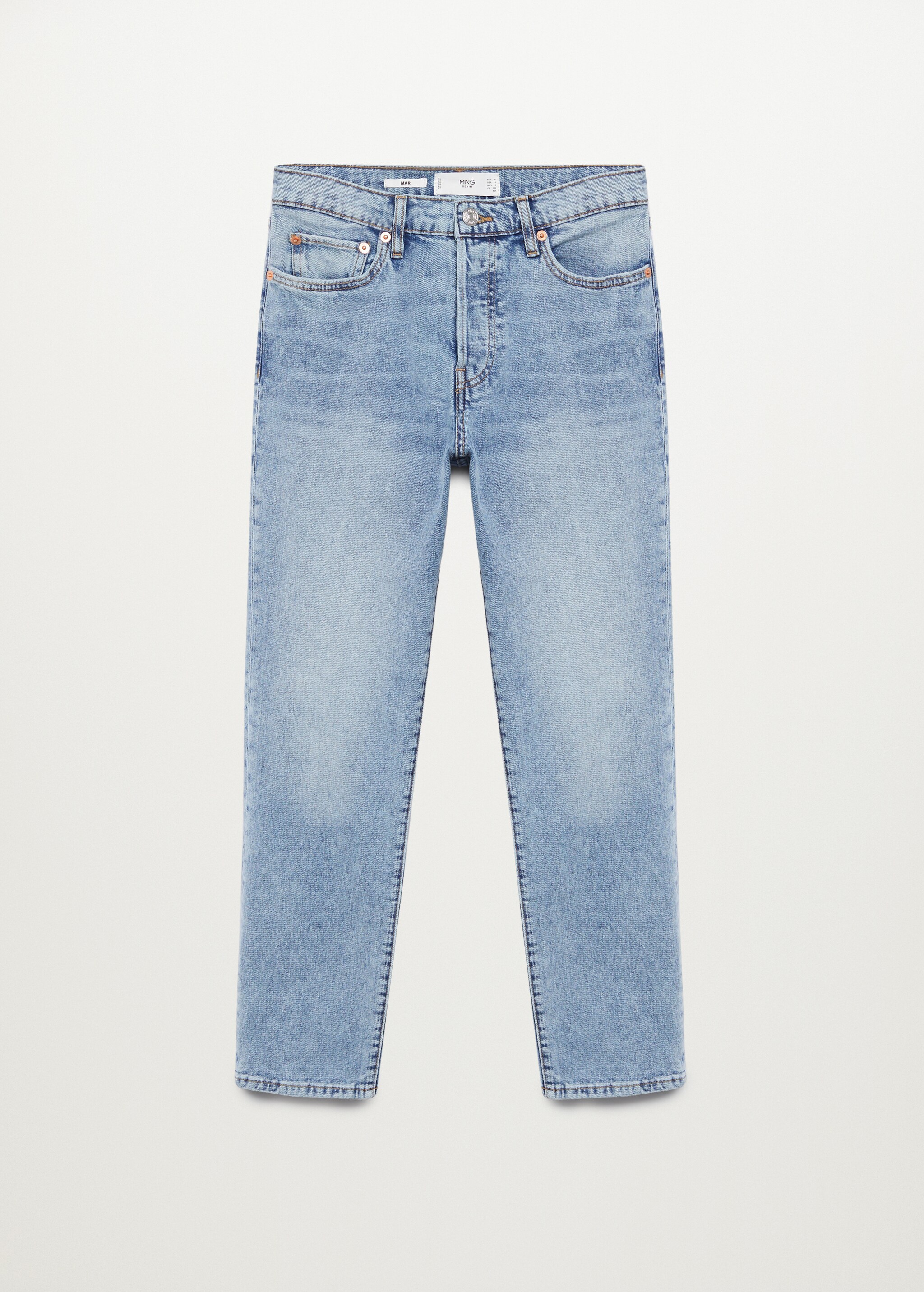 Ankle-length straight-fit jeans - Article without model
