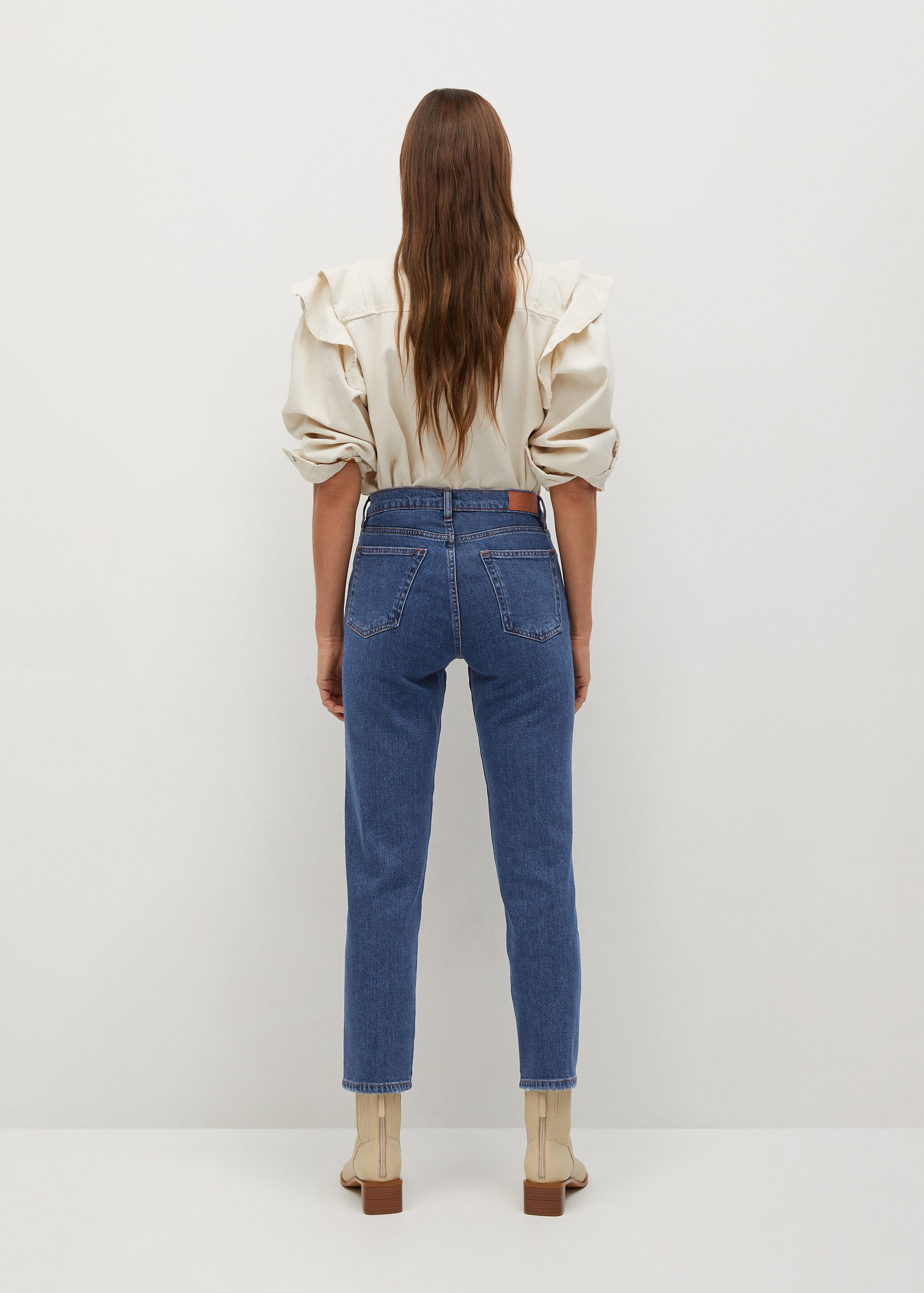 Ankle-length straight-fit jeans - Reverse of the article