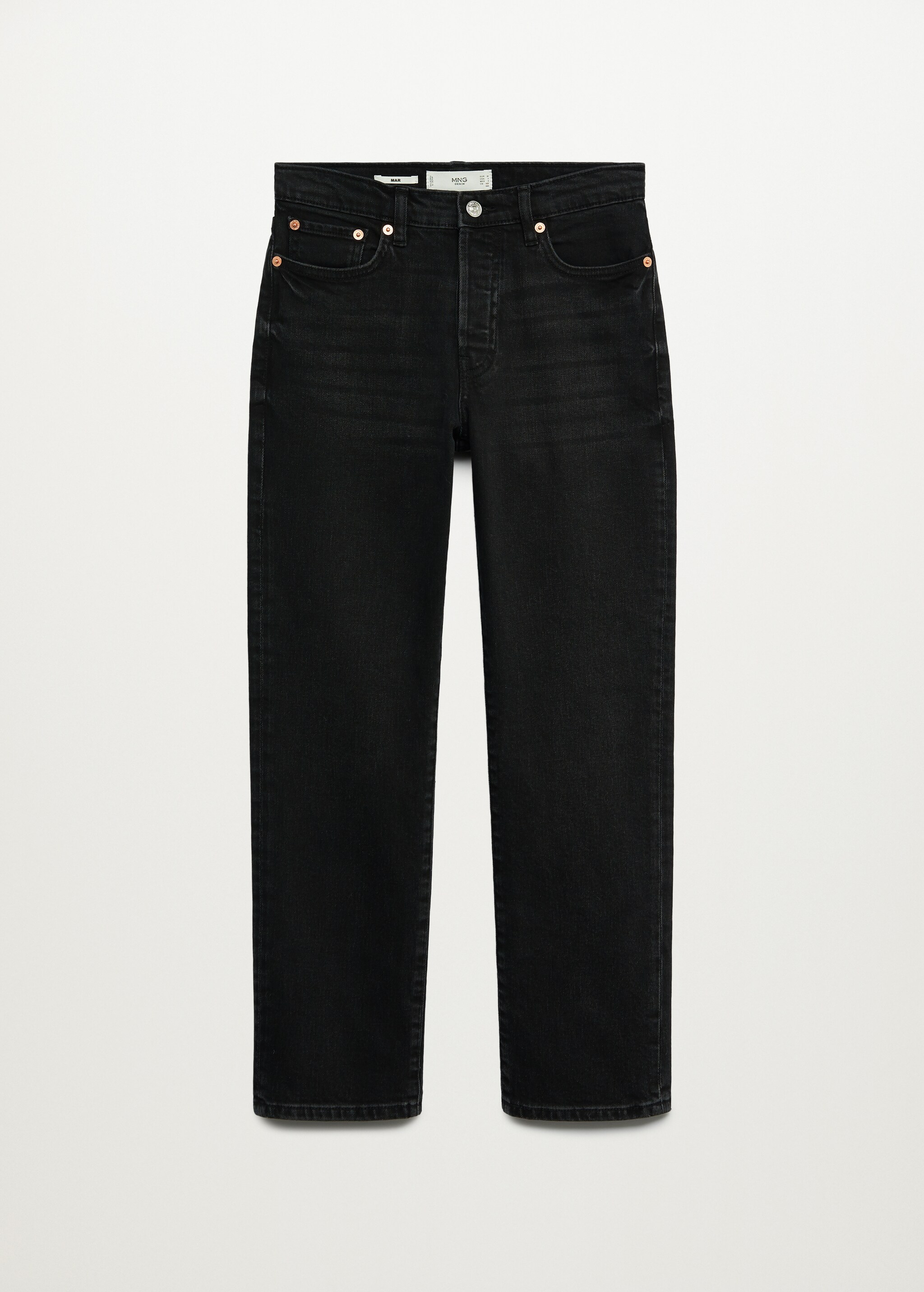 Ankle-length straight-fit jeans - Article without model