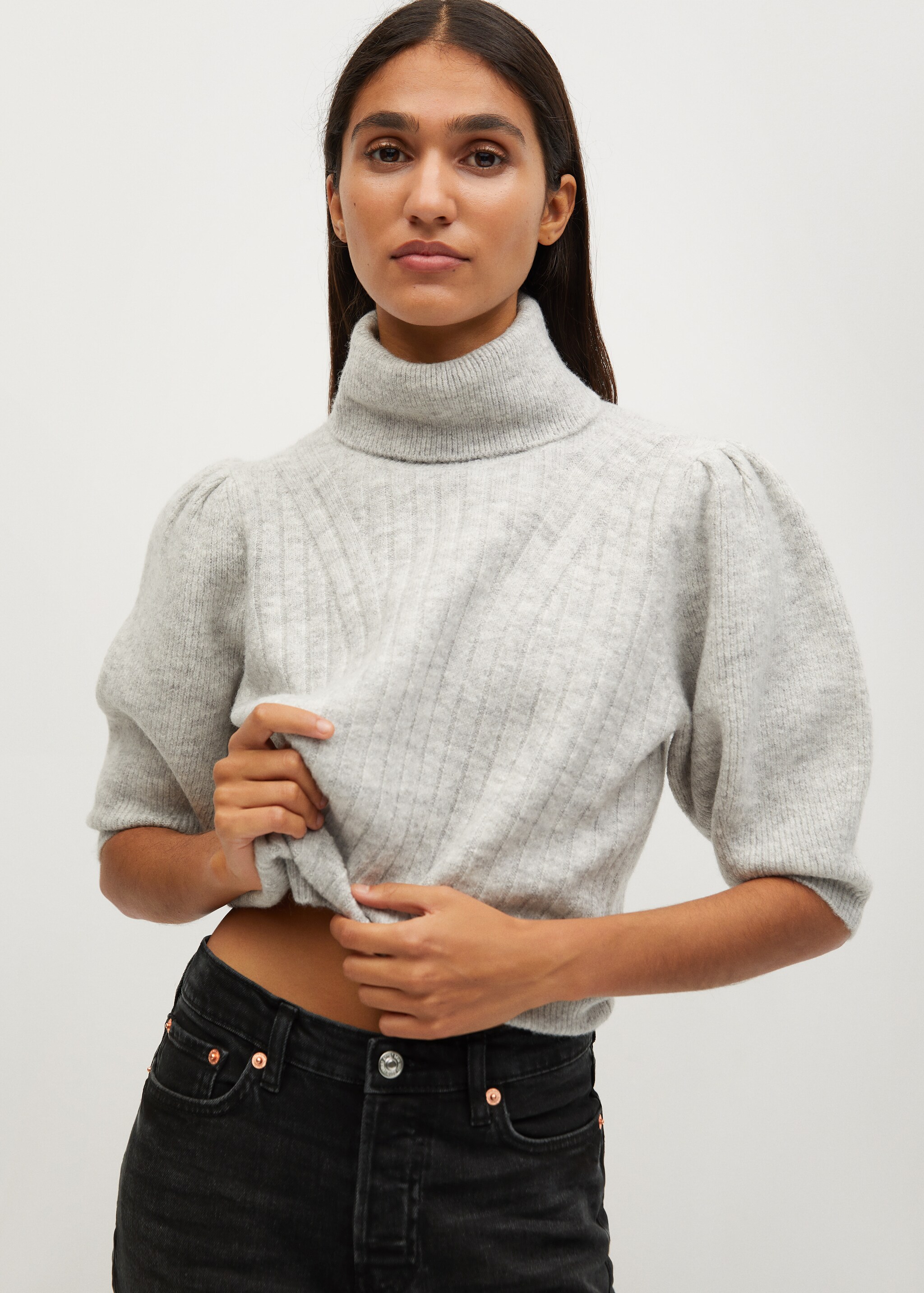 Ankle-length straight-fit jeans - Details of the article 4