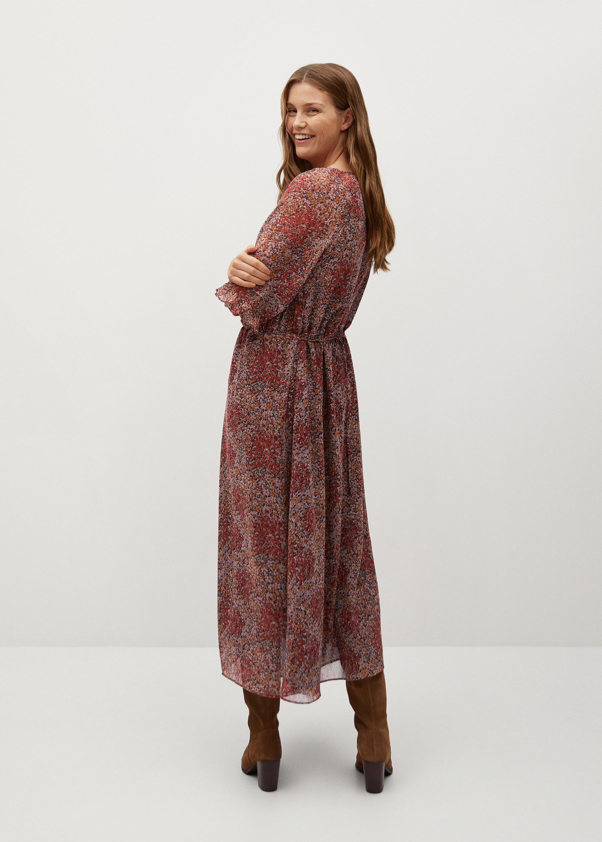 Vestido estampado floral - Reverso del artículo