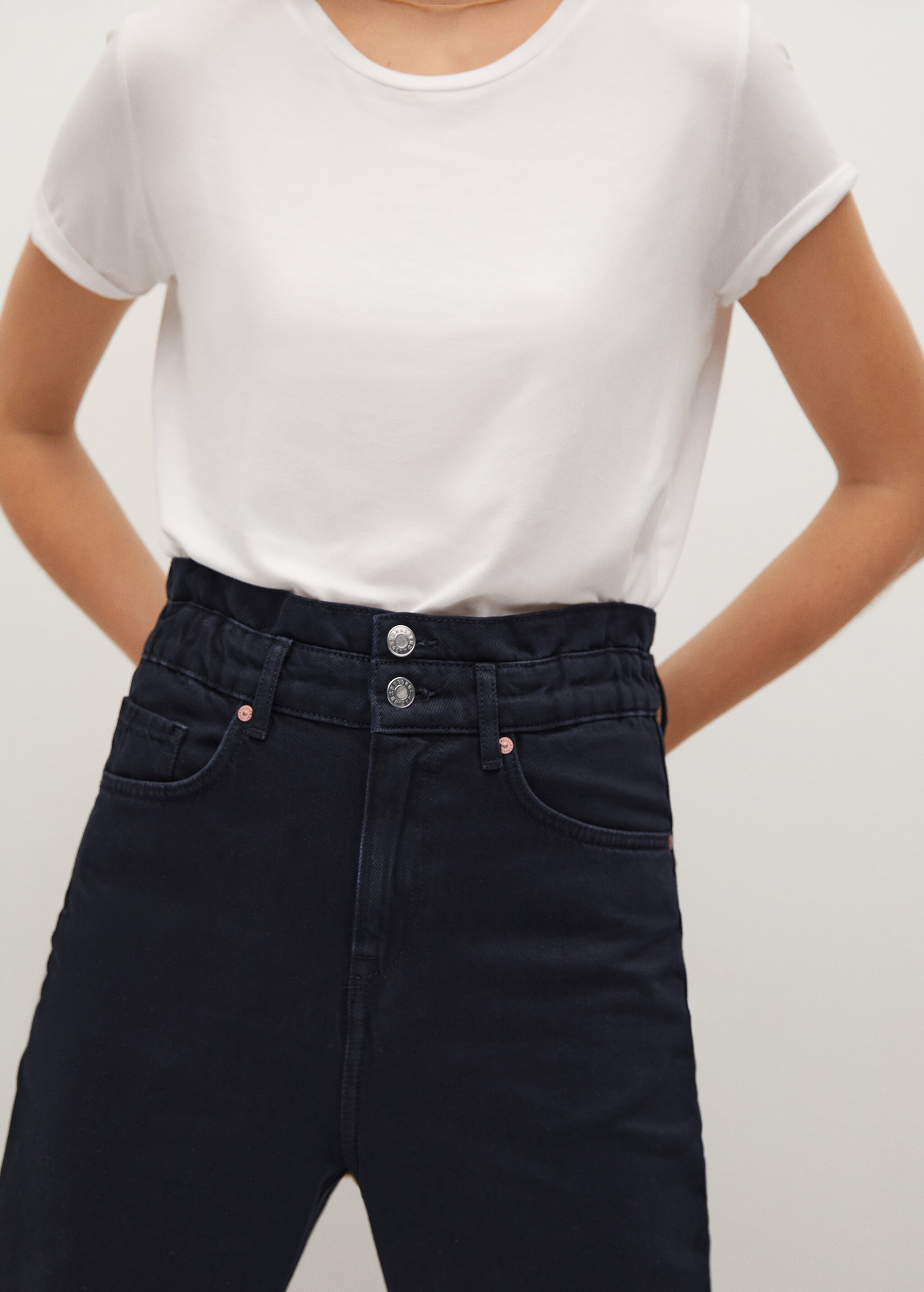 Jeans baggy cintura elástica - Detalle del artículo 2