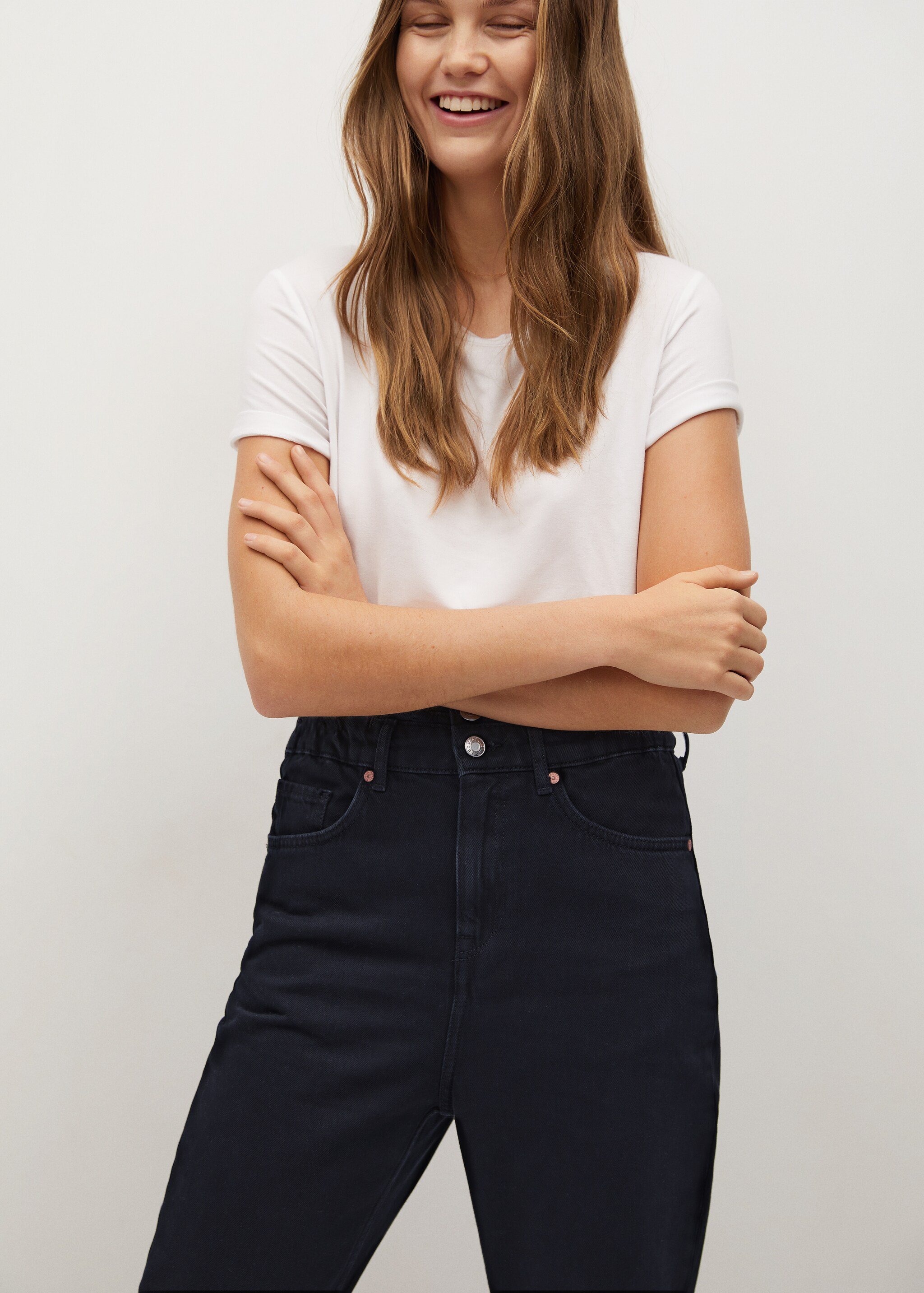 Jeans baggy cintura elástica - Detalle del artículo 3
