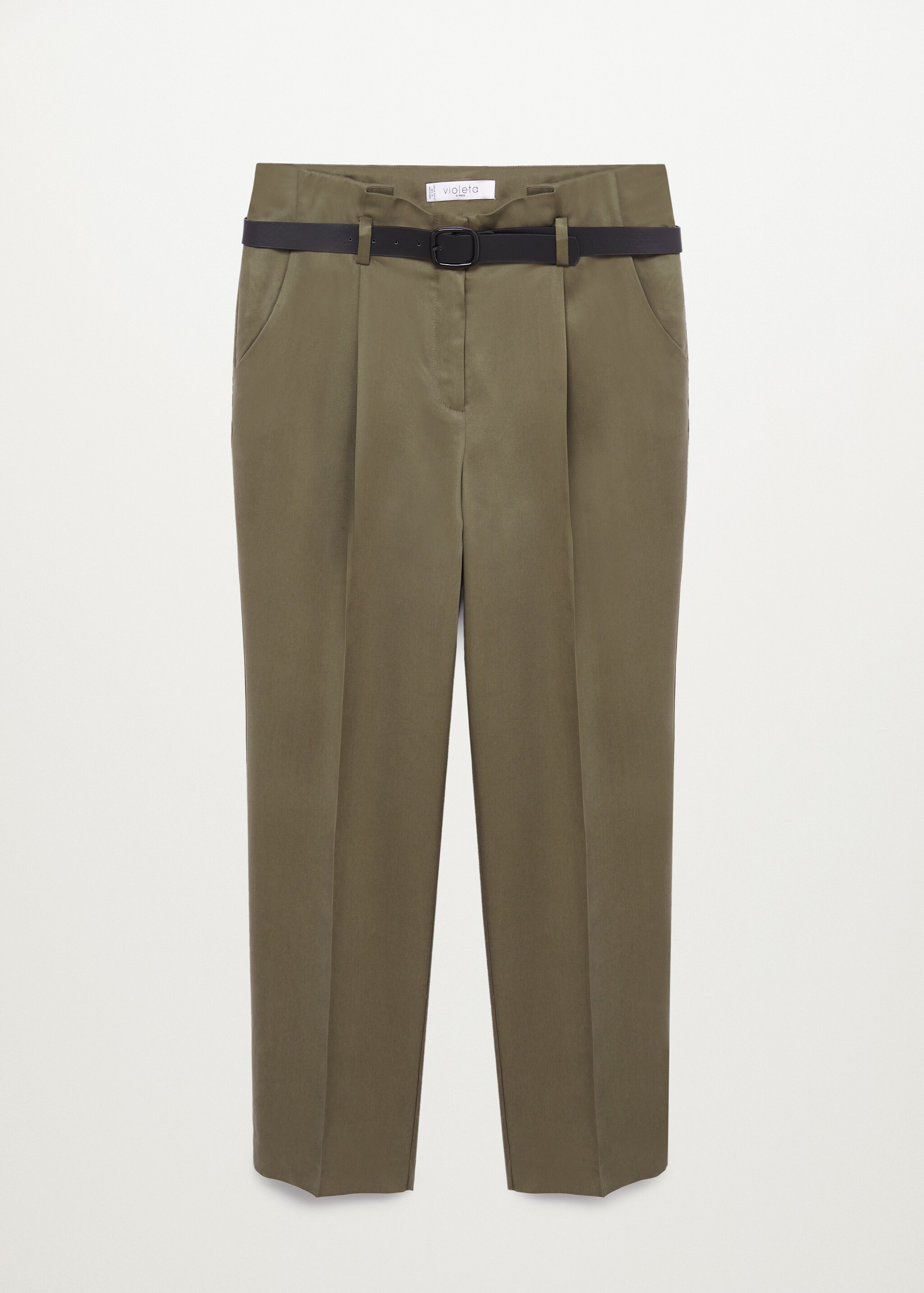 Belt straight-fit trousers - Article without model