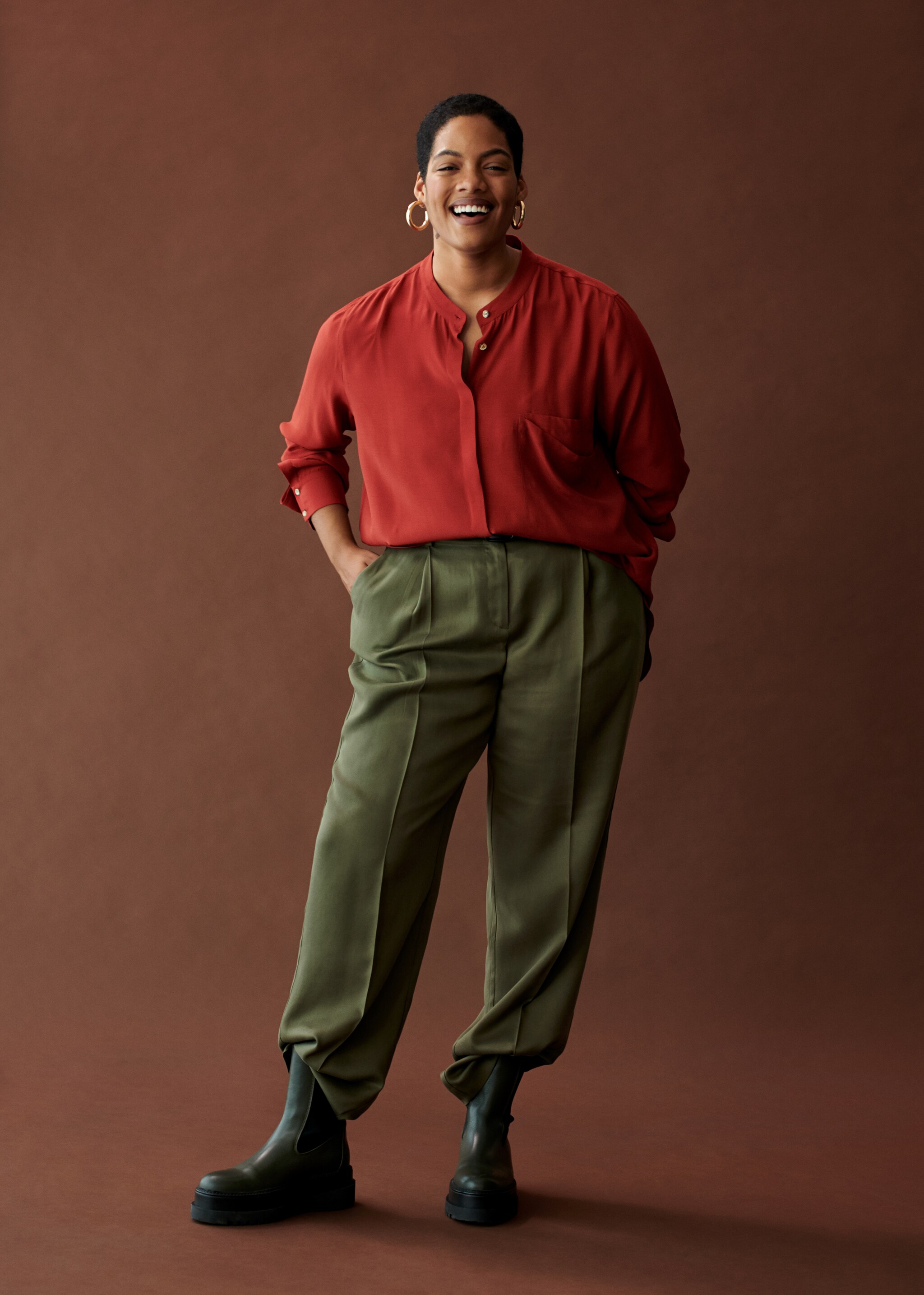 Belt straight-fit trousers - Details of the article 5