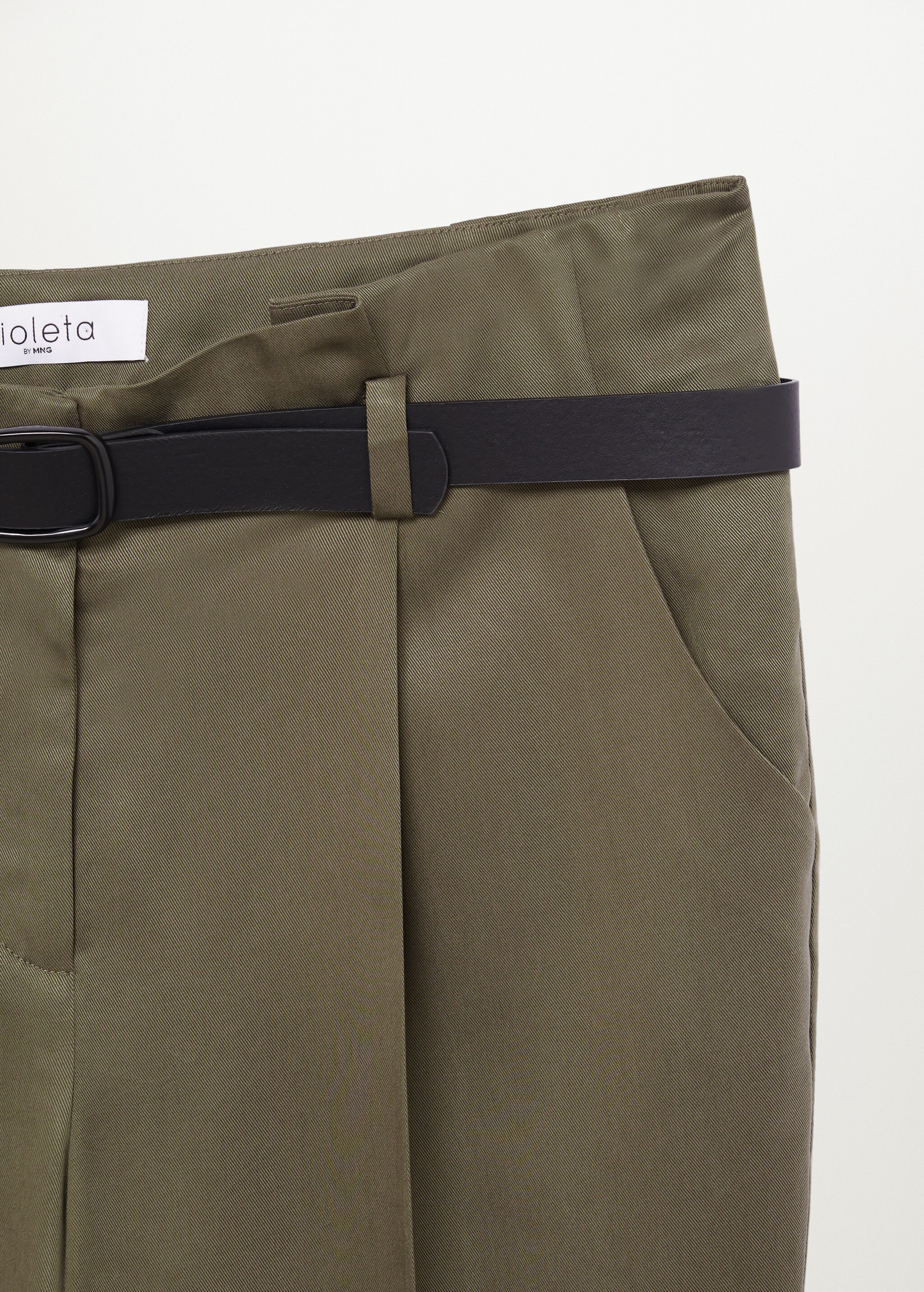 Belt straight-fit trousers - Details of the article 8