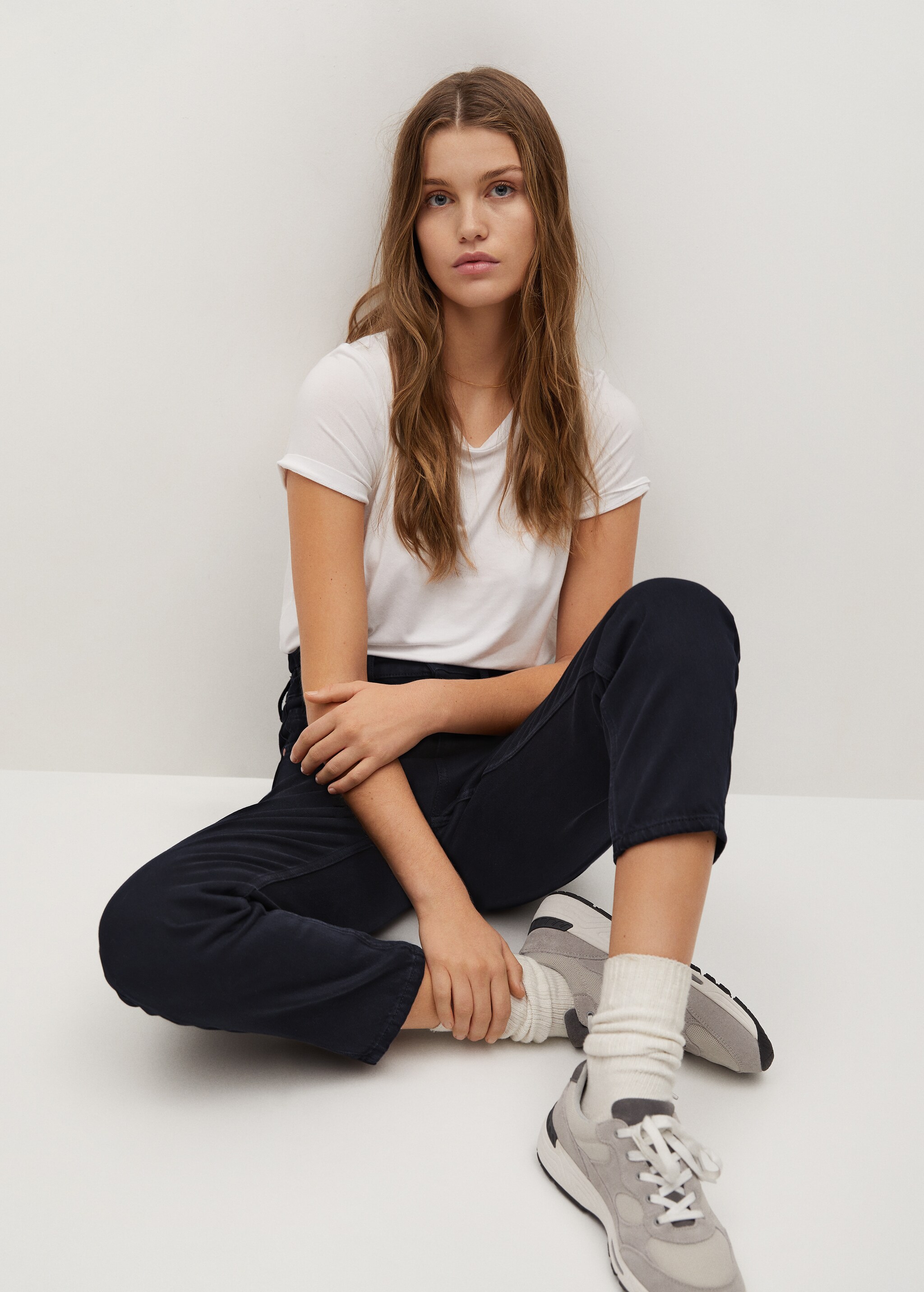Jeans slouchy cintura elastica - Detalle del artículo 4
