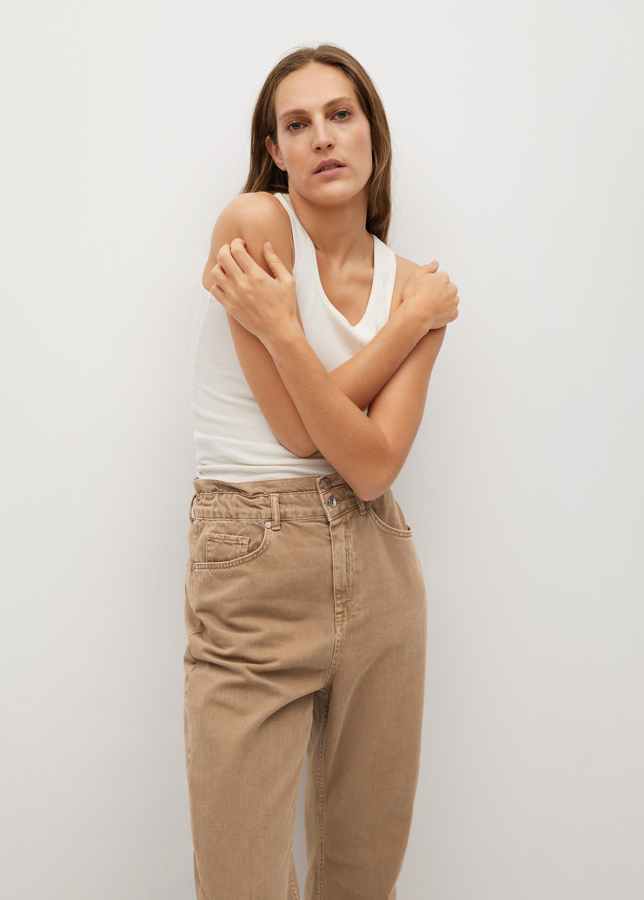 Jeans slouchy cintura elastica - Detalle del artículo 1