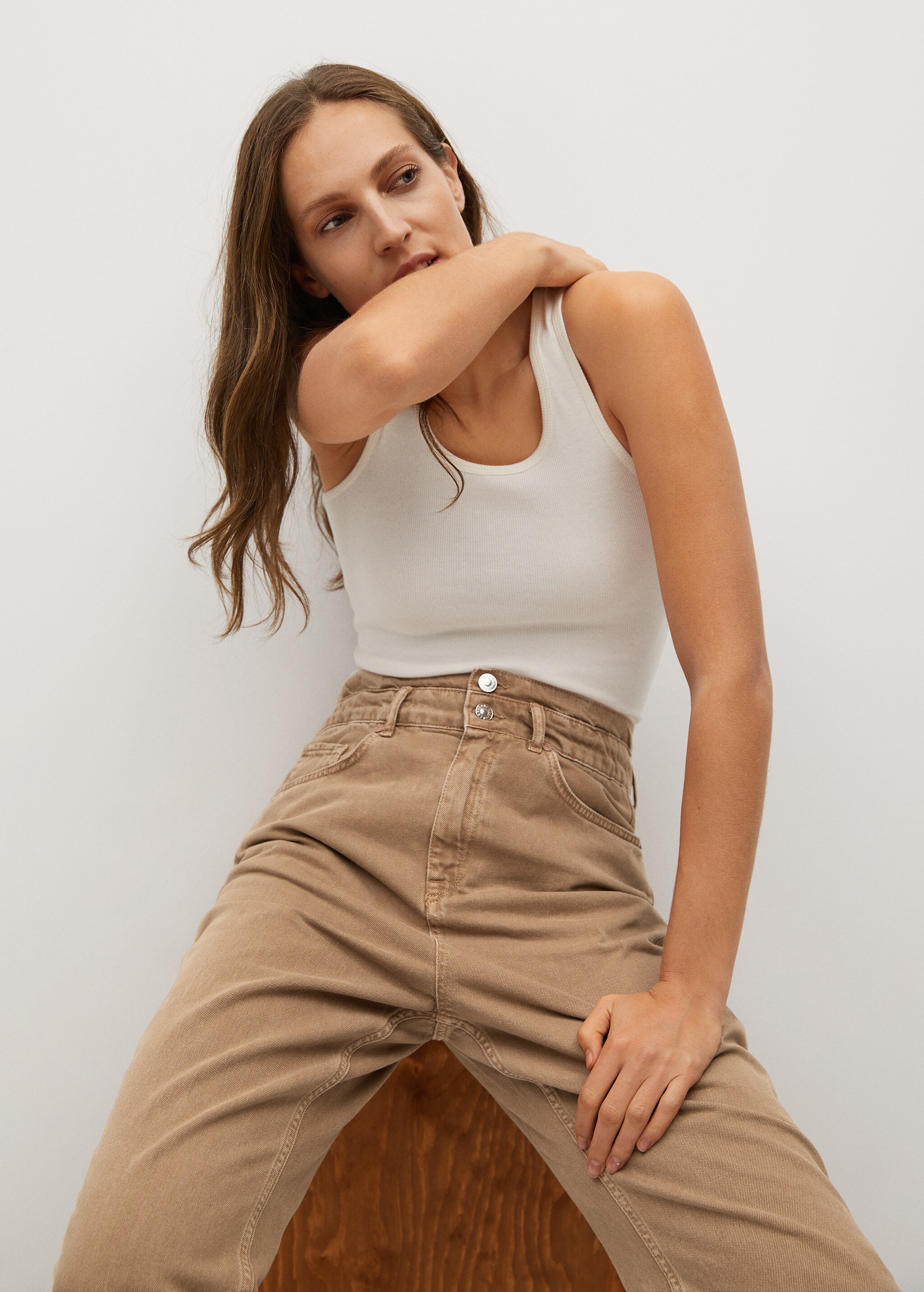 Jeans slouchy cintura elastica - Detalle del artículo 3