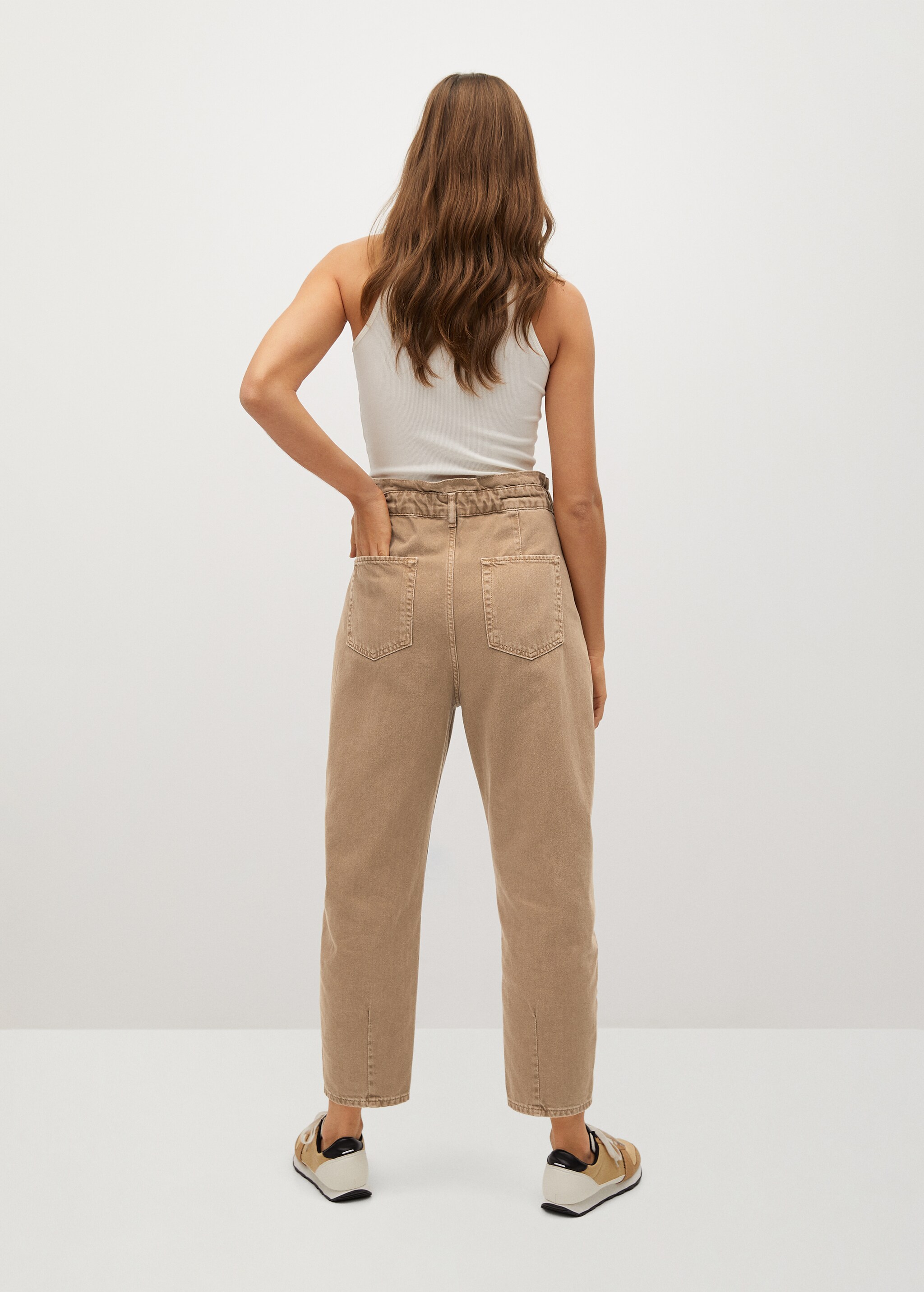 Jeans slouchy cintura elastica - Reverso del artículo