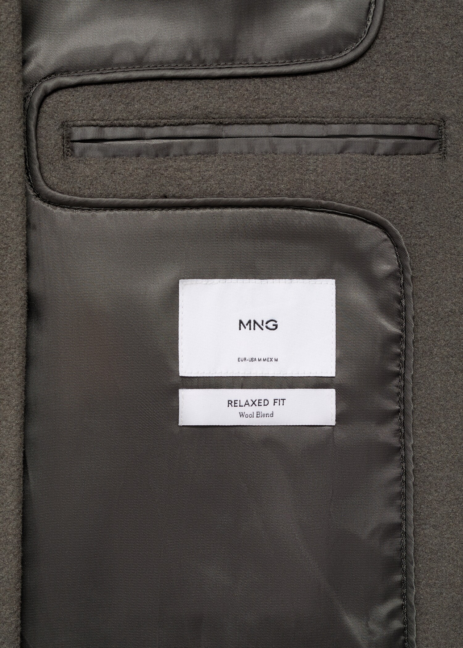 Long recycled wool coat - Details of the article 0