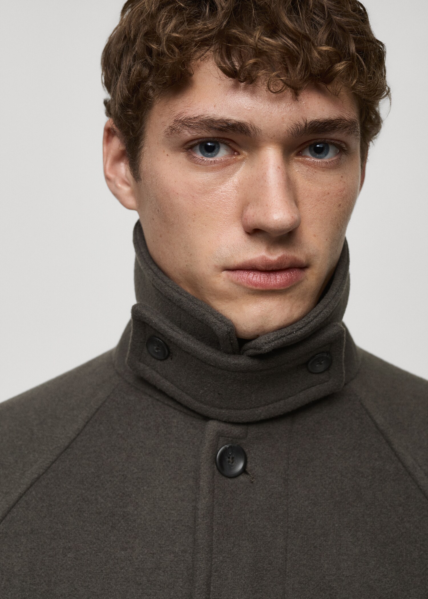 Long recycled wool coat - Details of the article 1