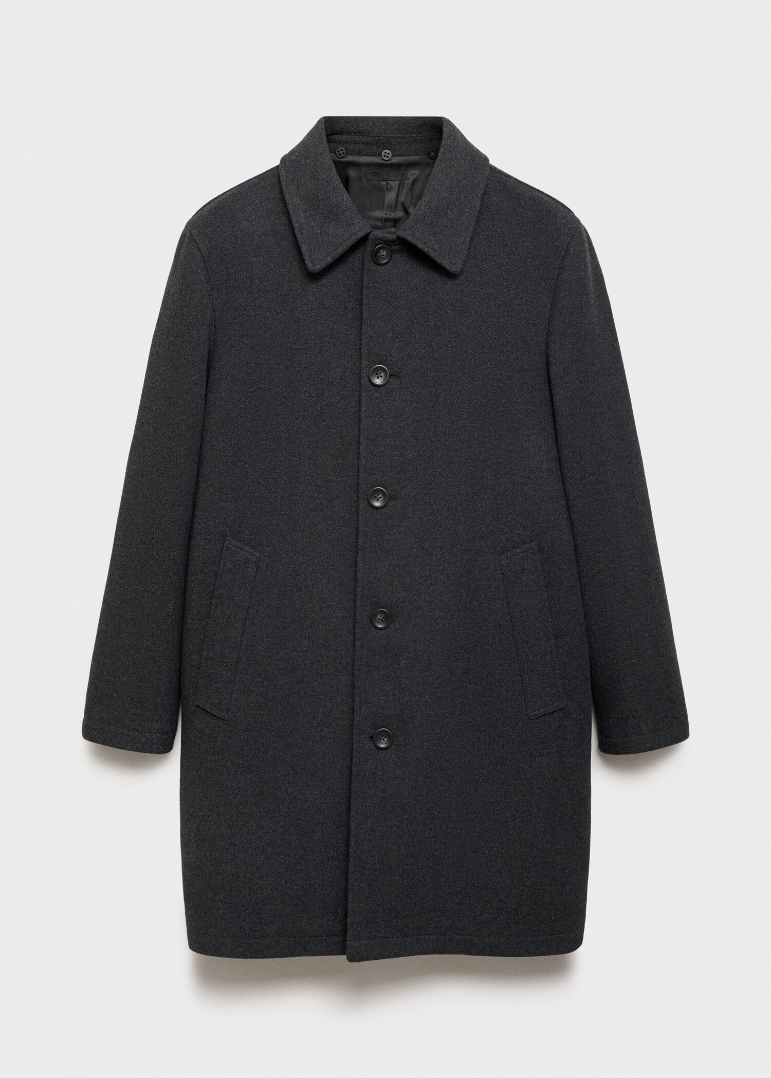 Wool coat with detachable collar - Details of the article 8