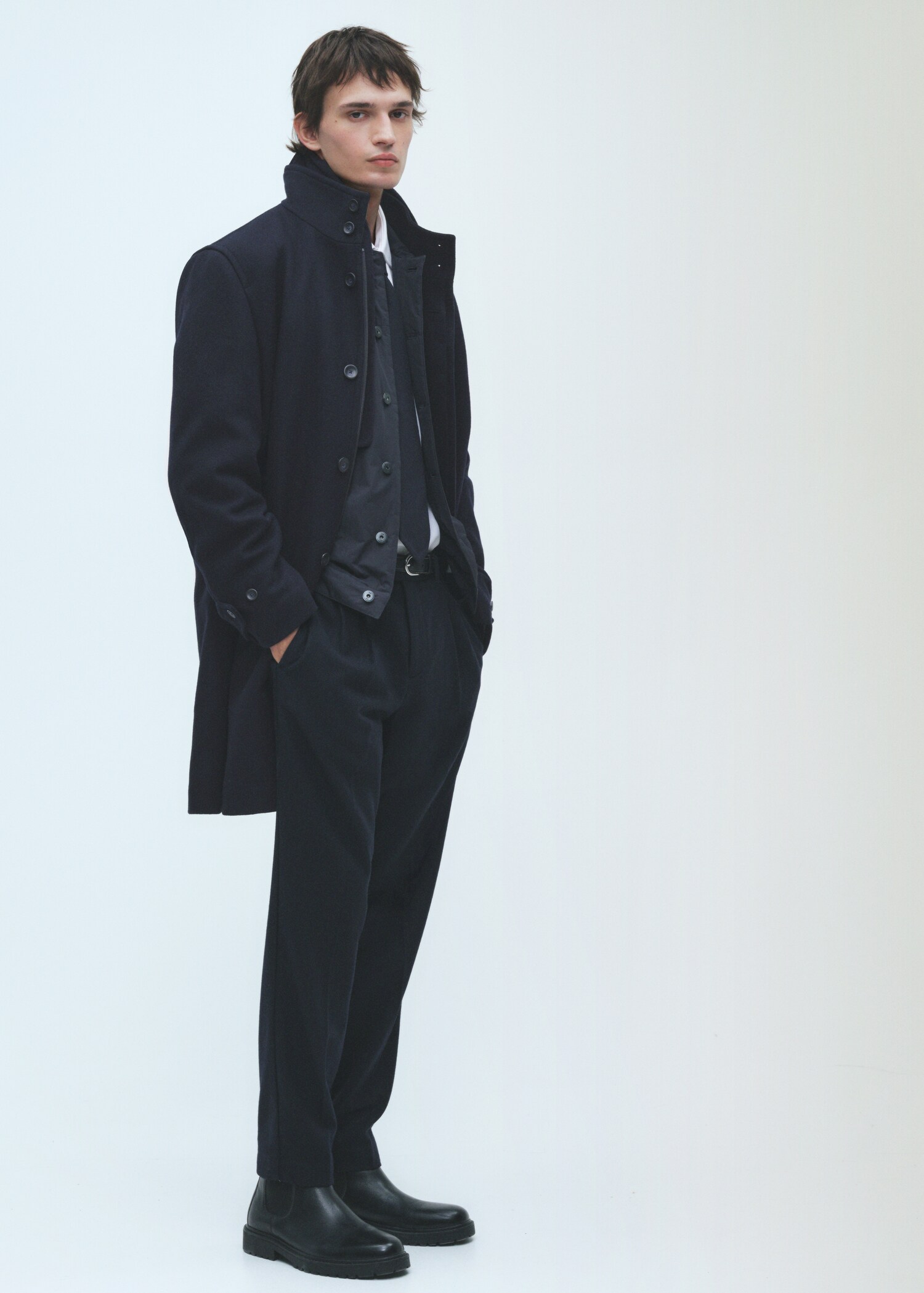 Quilted wool inner coat - Details of the article 5