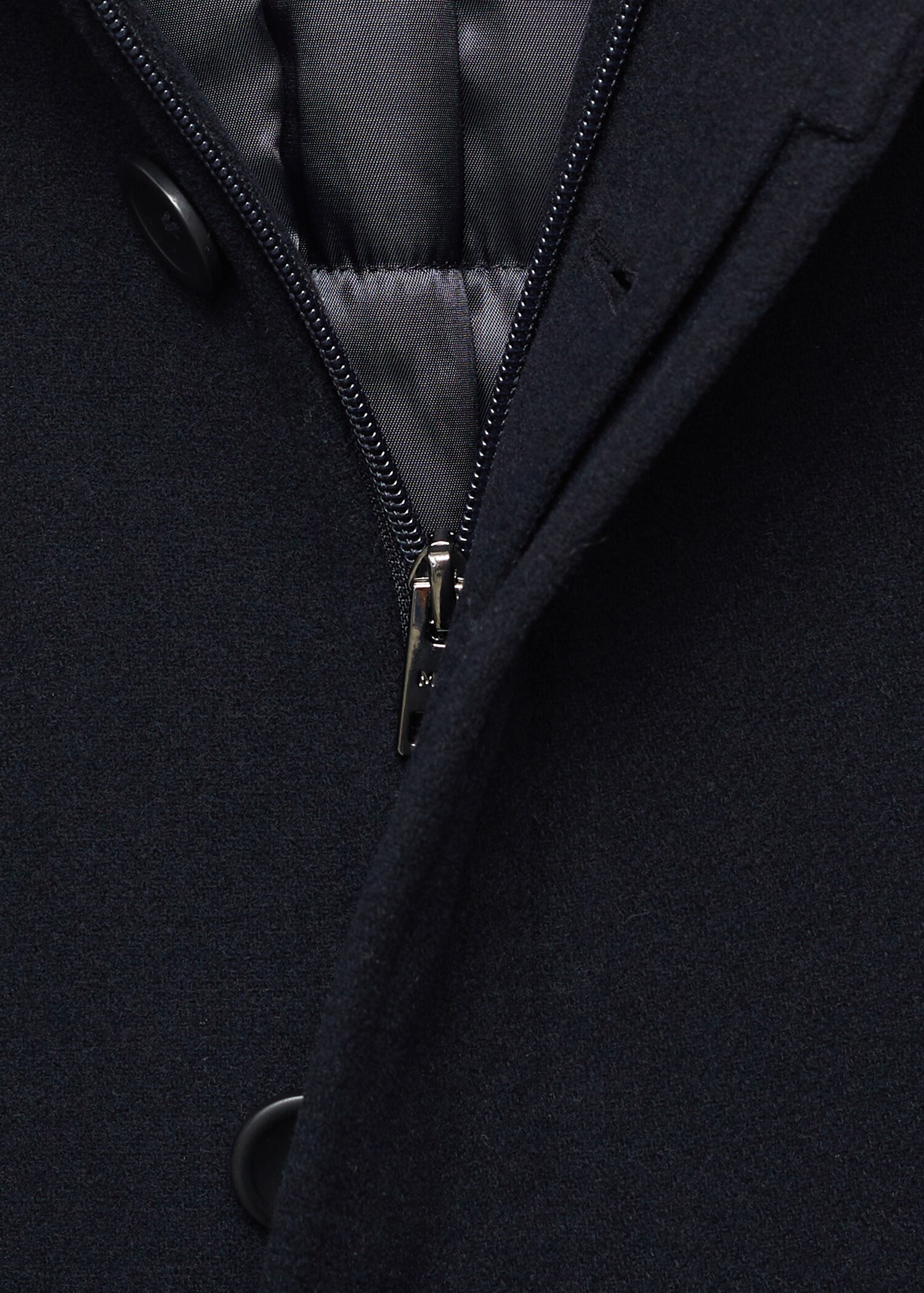 Quilted wool inner coat - Details of the article 8