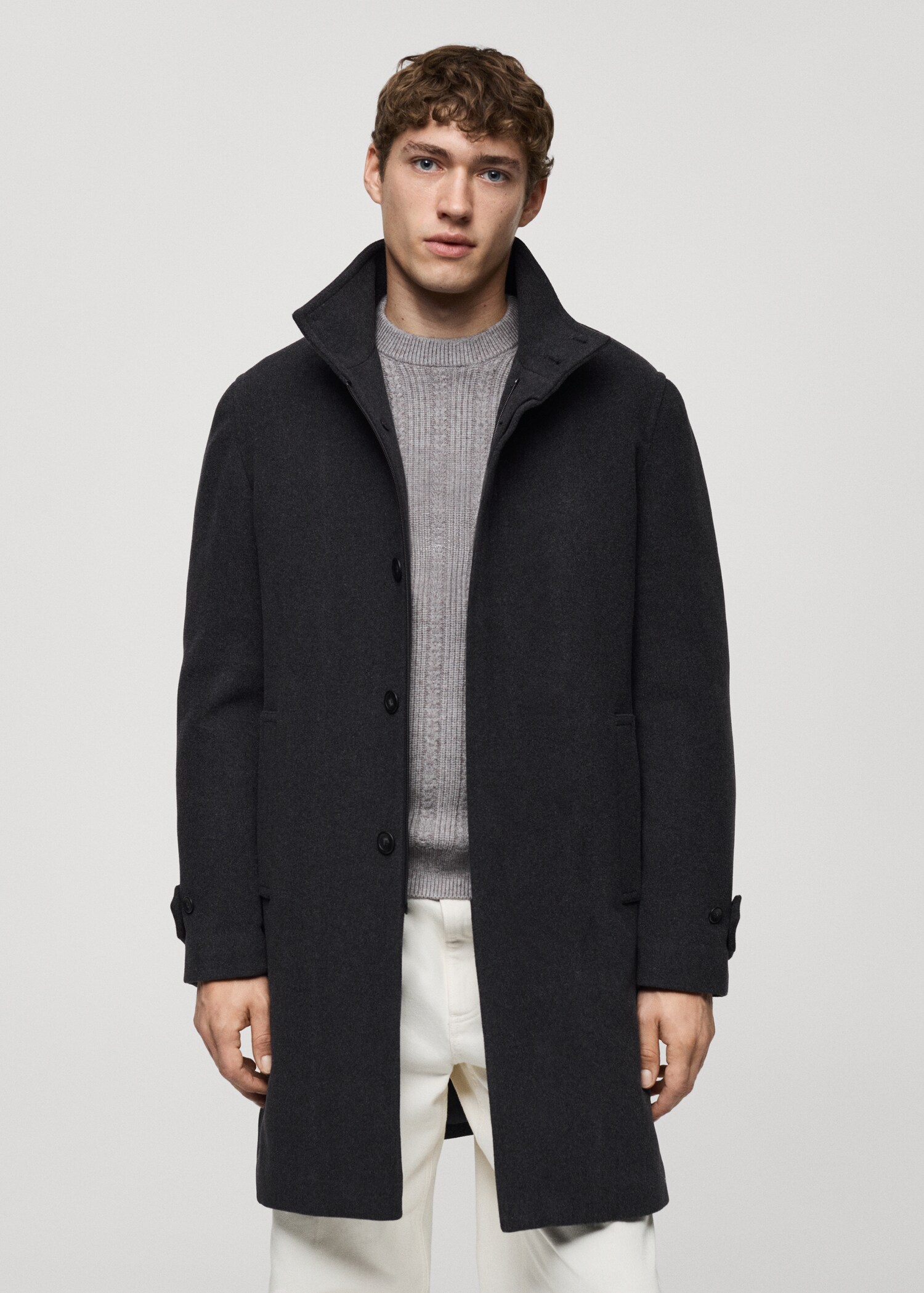 Quilted wool inner coat - Medium plane