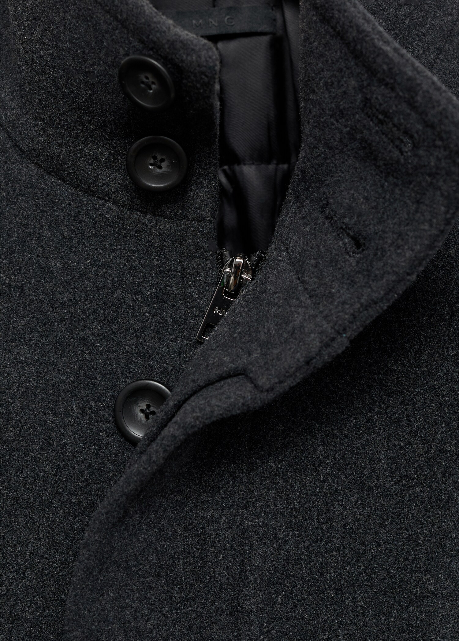 Quilted wool inner coat - Details of the article 8