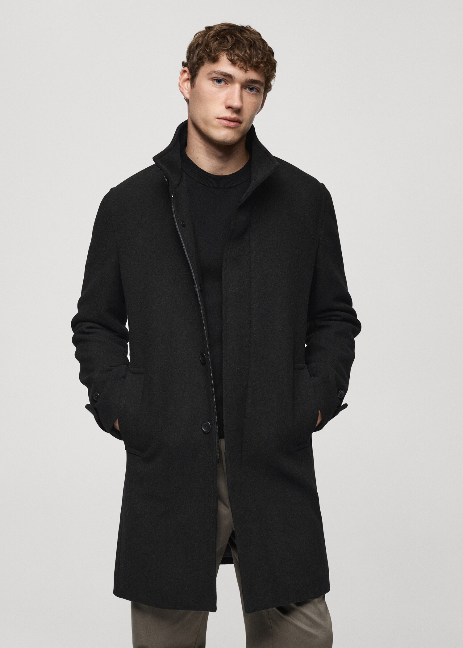 Quilted wool inner coat - Medium plane