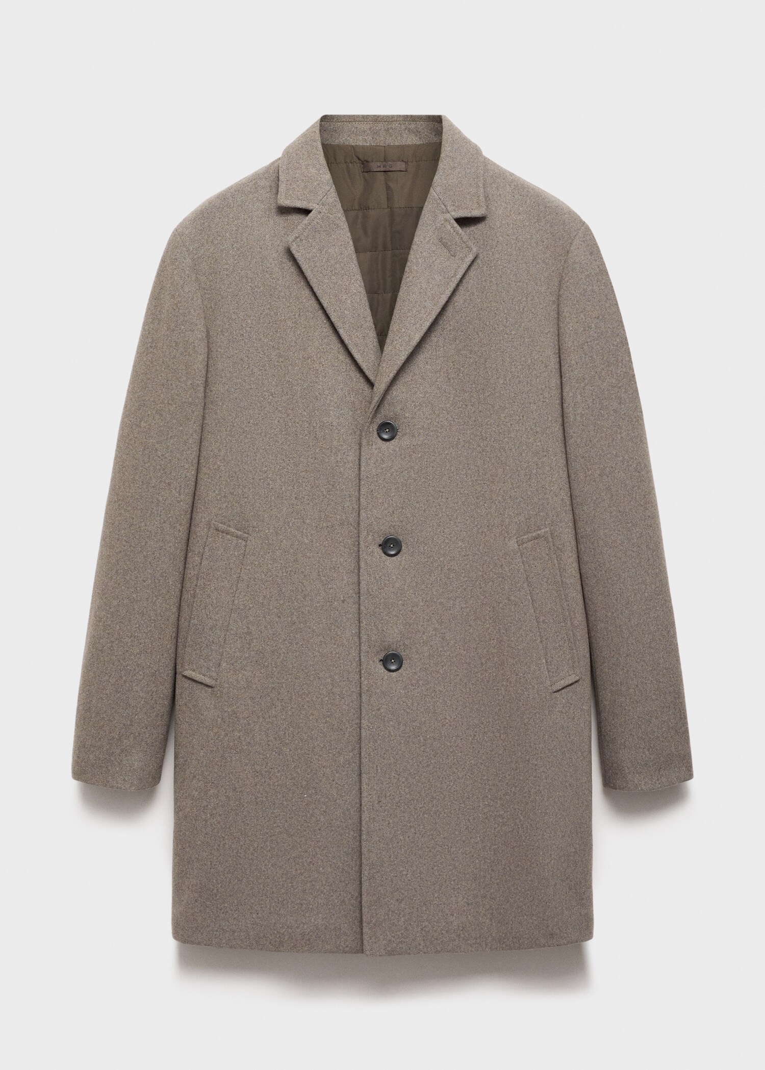 Wollmantel mit gestepptem Innenfutter - Artikel ohne Model