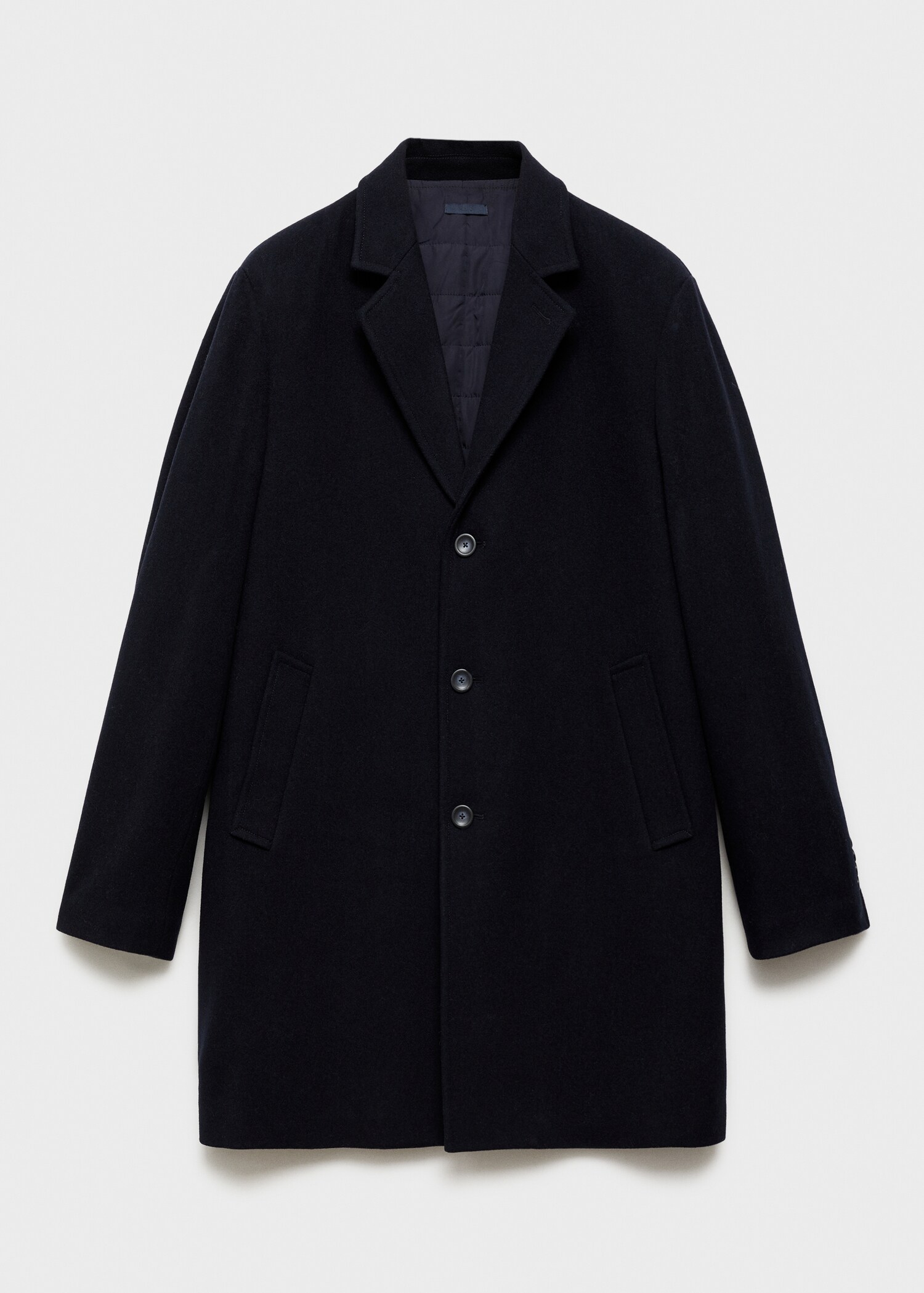 Wollmantel mit gestepptem Innenfutter - Artikel ohne Model