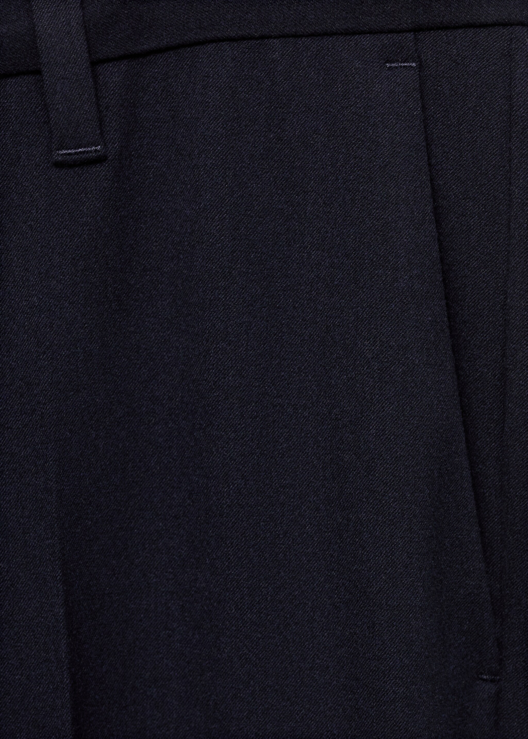 Flanelové kalhoty slim fit - Detail zboží 8, Námořnická modrá. Ref: 87020584-00.