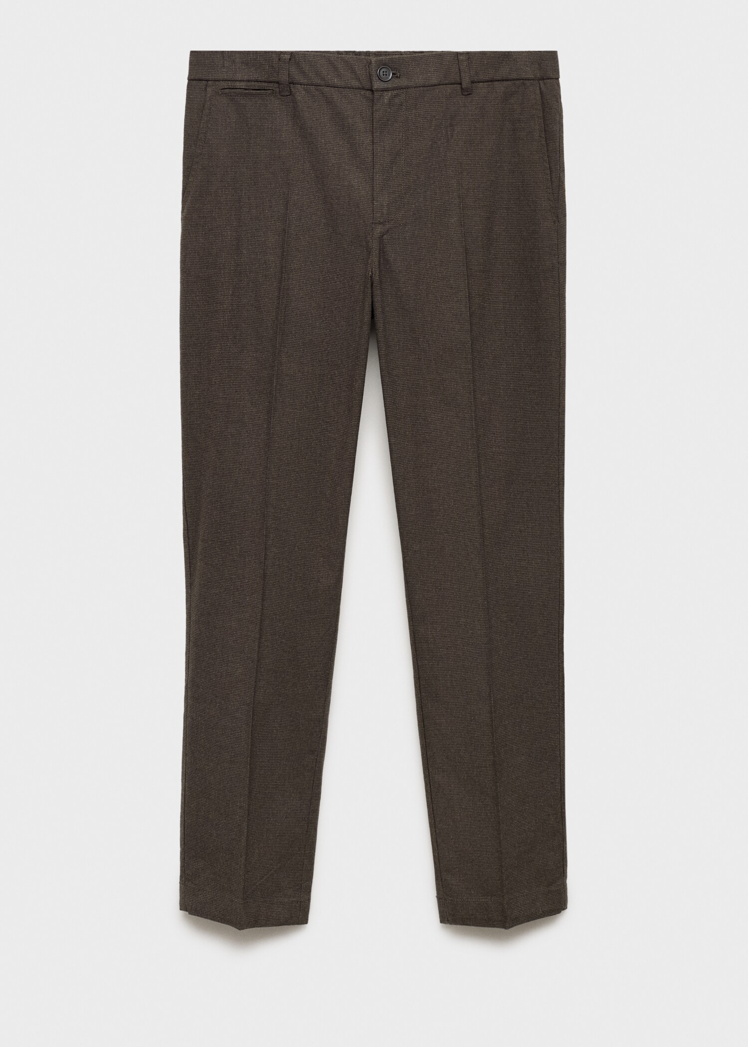 Flanellhose mit Mikro-Fischgrätmuster - Artikel ohne Model