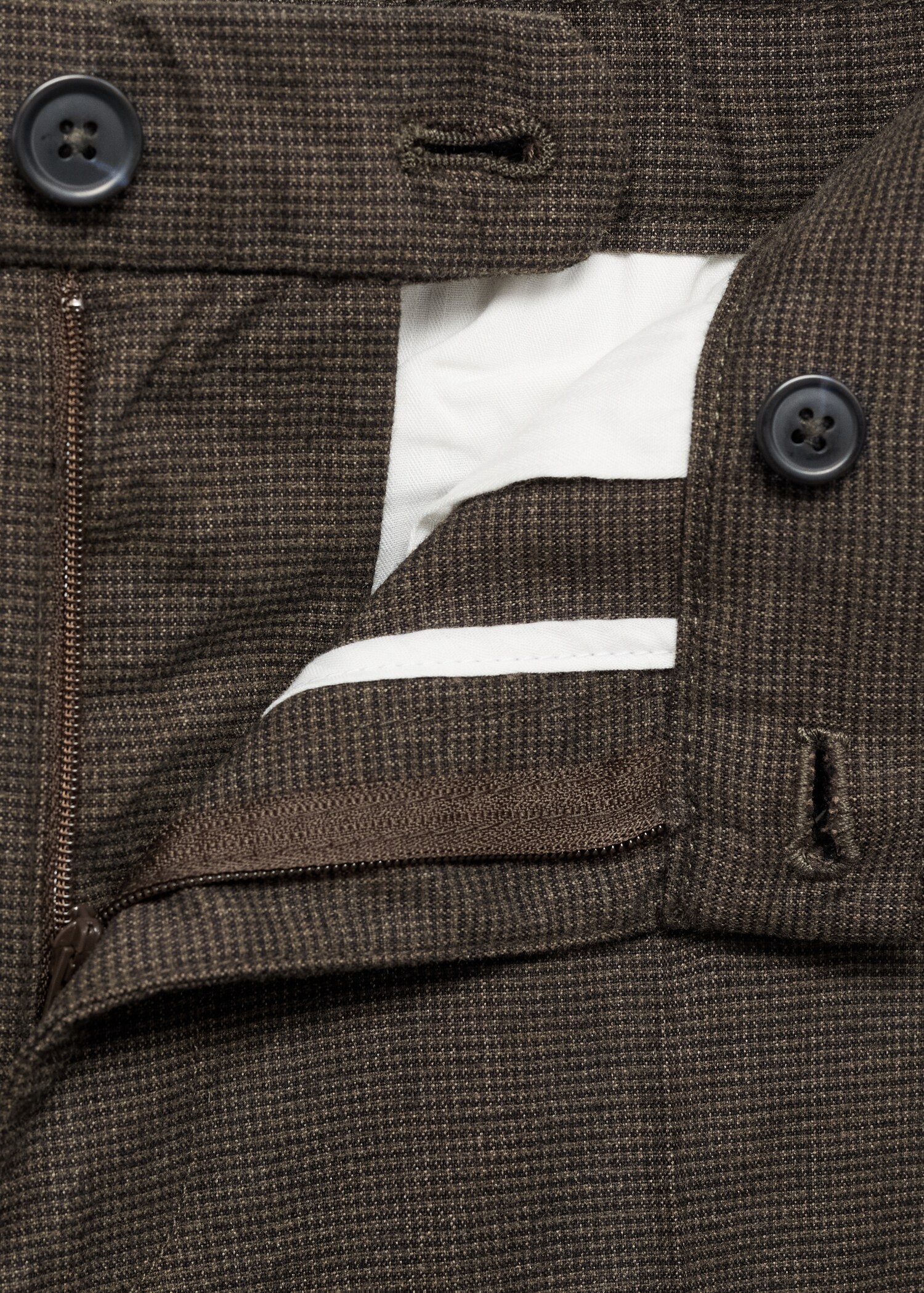 Flanellhose mit Mikro-Fischgrätmuster - Detail des Artikels 8