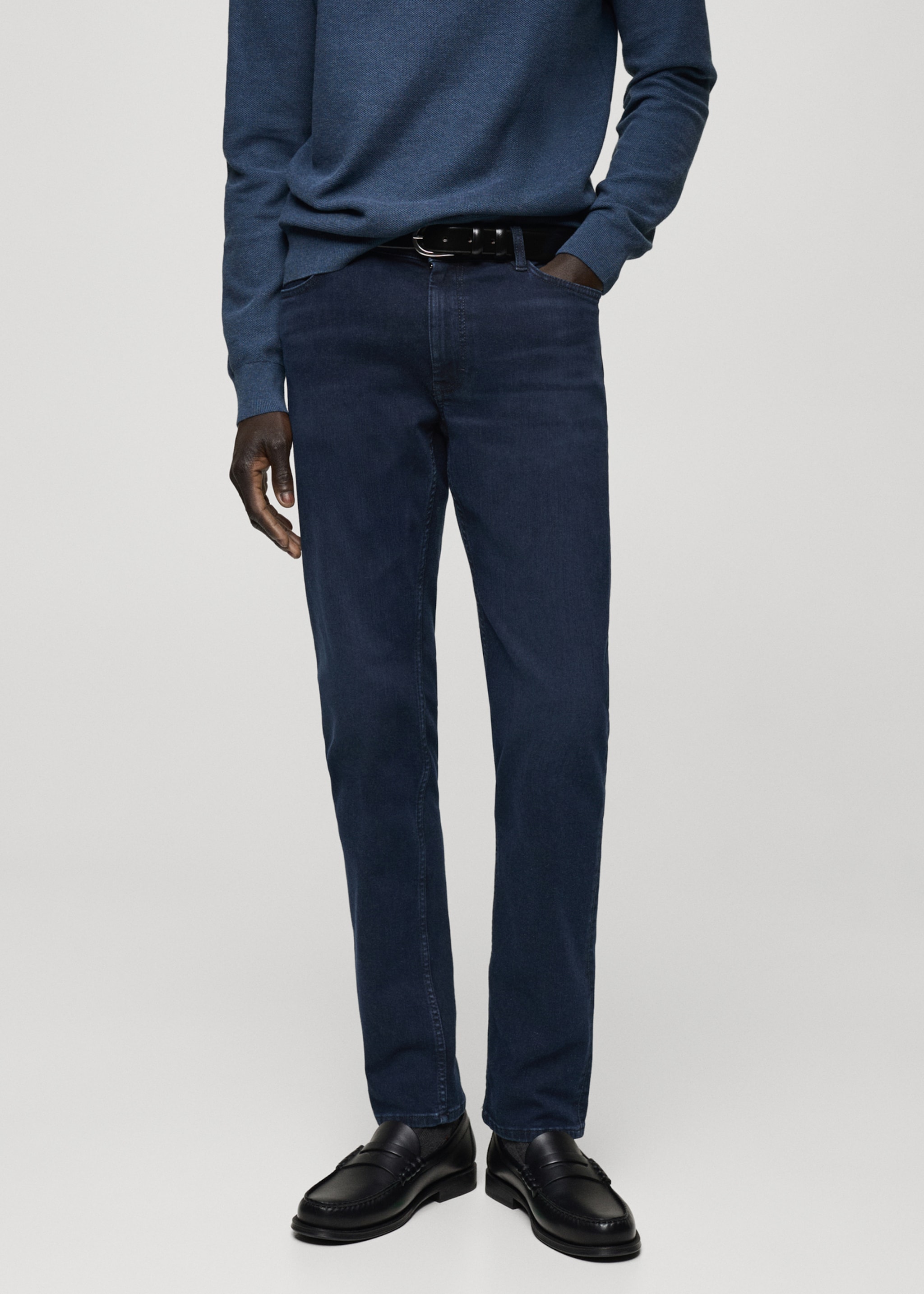 Slim fit Ultra Soft Touch Patrick jeans - Medium plane, Deep Dark Blue. Ref: 87020593-00.
