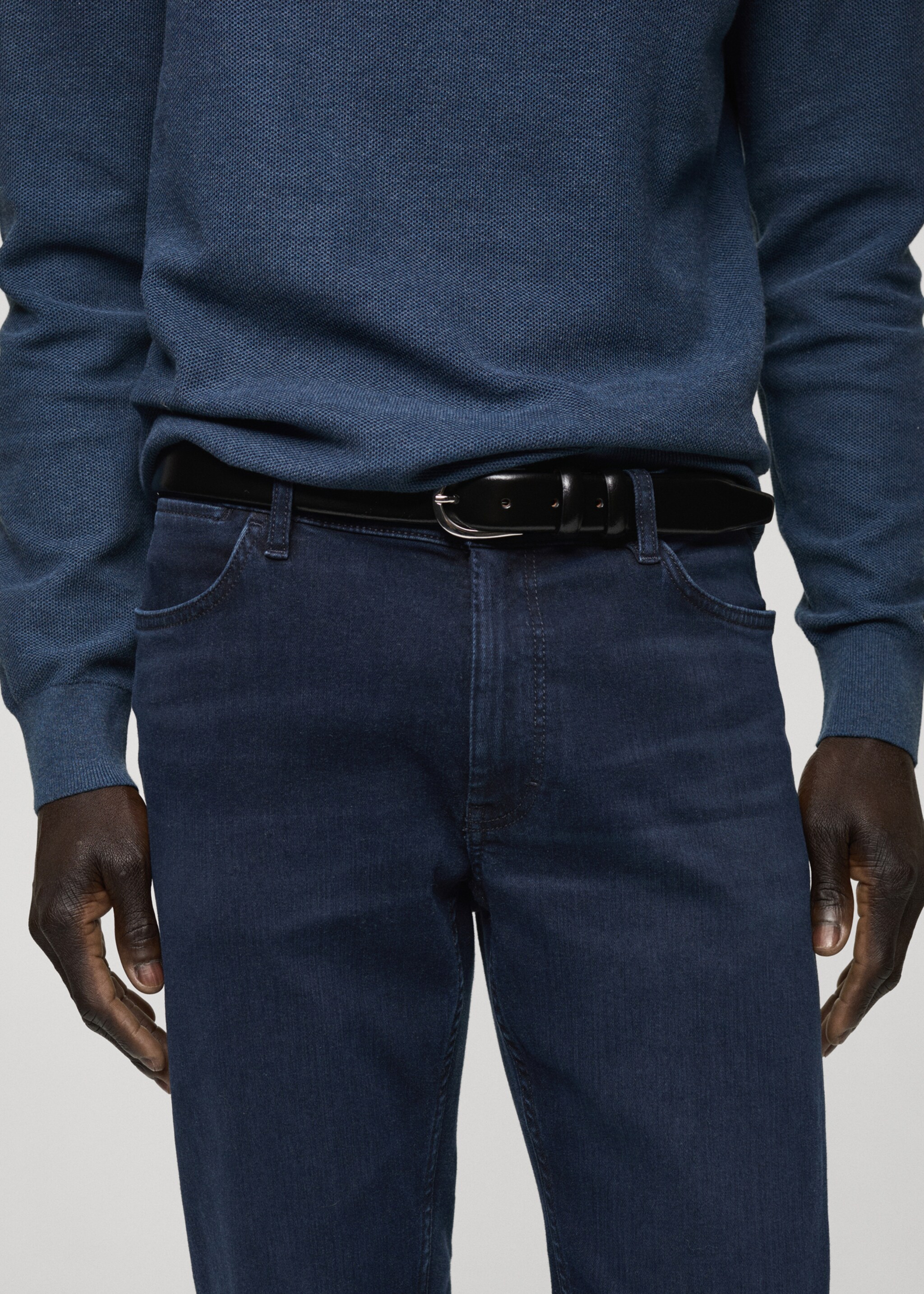 Slim fit Ultra Soft Touch Patrick jeans - Details of the article 1, Deep Dark Blue. Ref: 87020593-00.