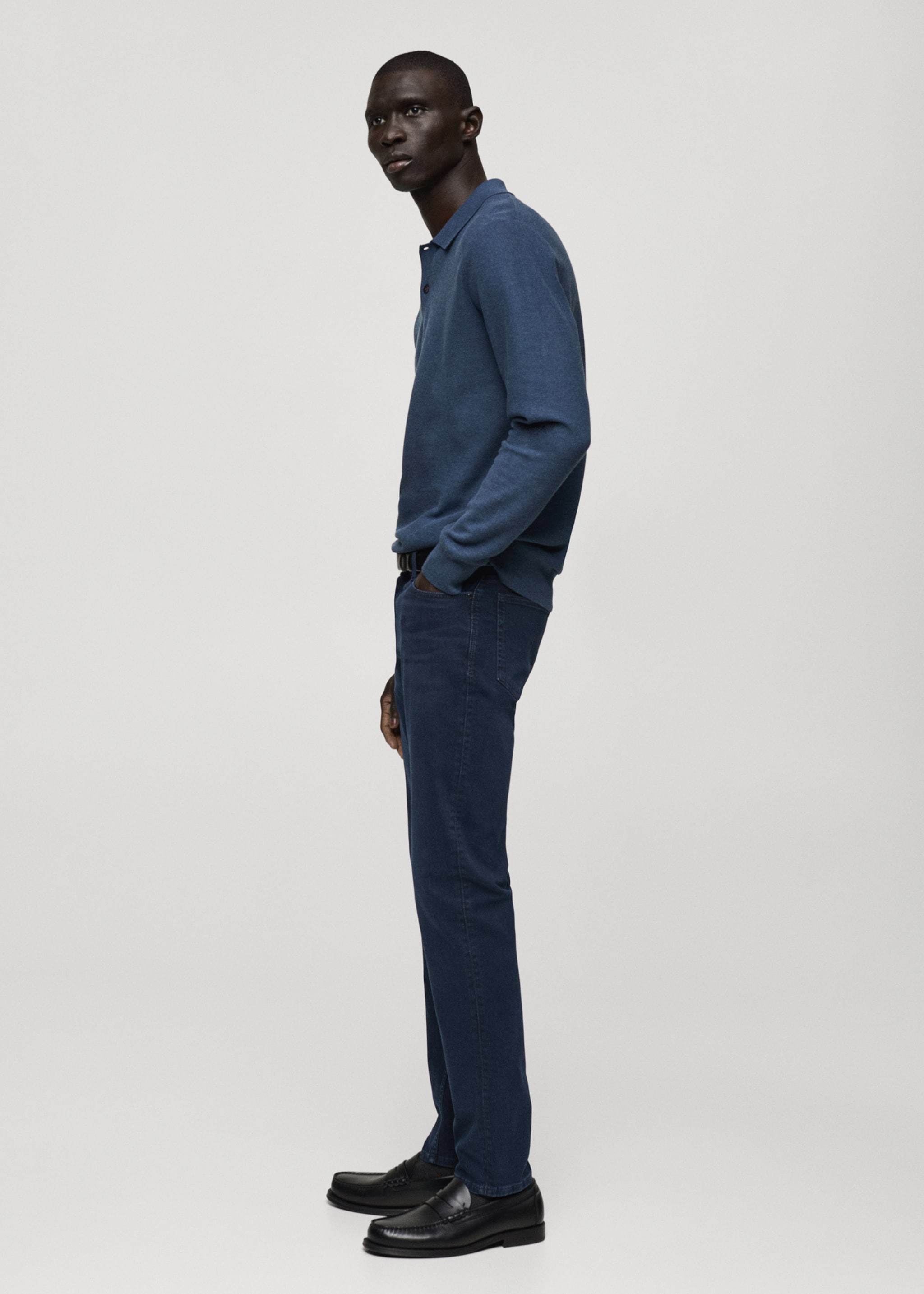 Slim fit Ultra Soft Touch Patrick jeans - Details of the article 2, Deep Dark Blue. Ref: 87020593-00.
