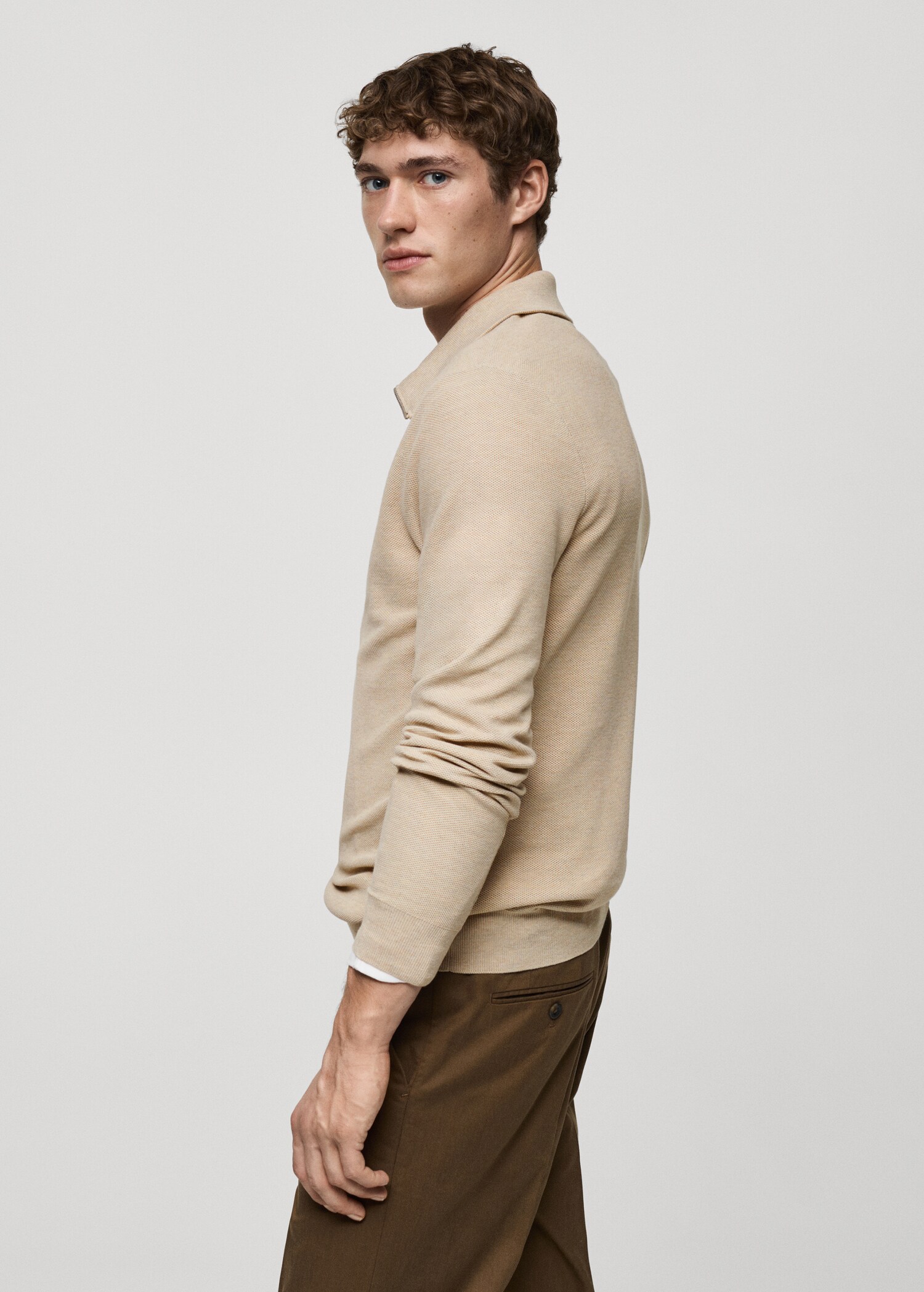 Rollkragenpullover mit Mikrostruktur - Detail des Artikels 2