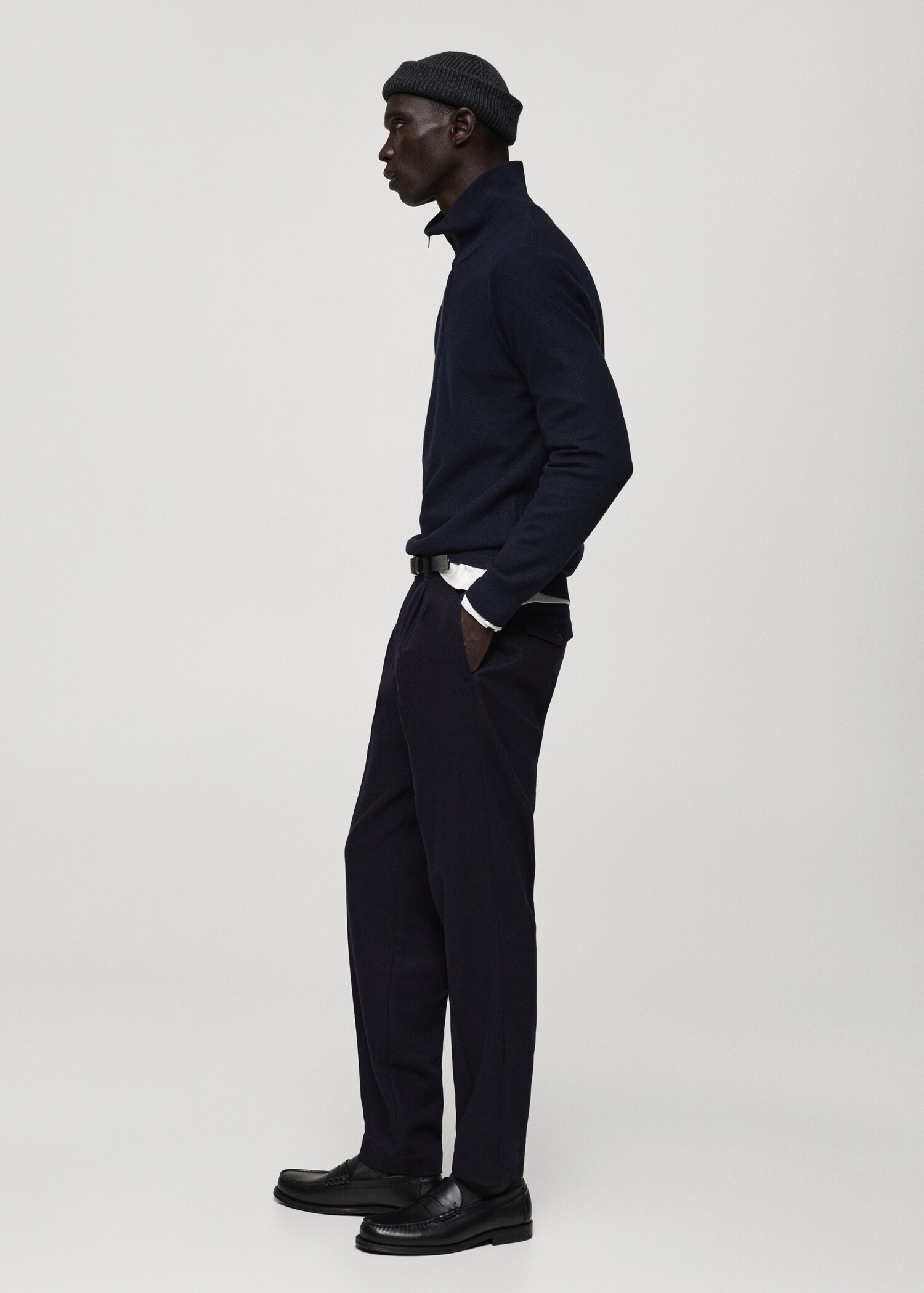 Rollkragenpullover mit Mikrostruktur - Detail des Artikels 2