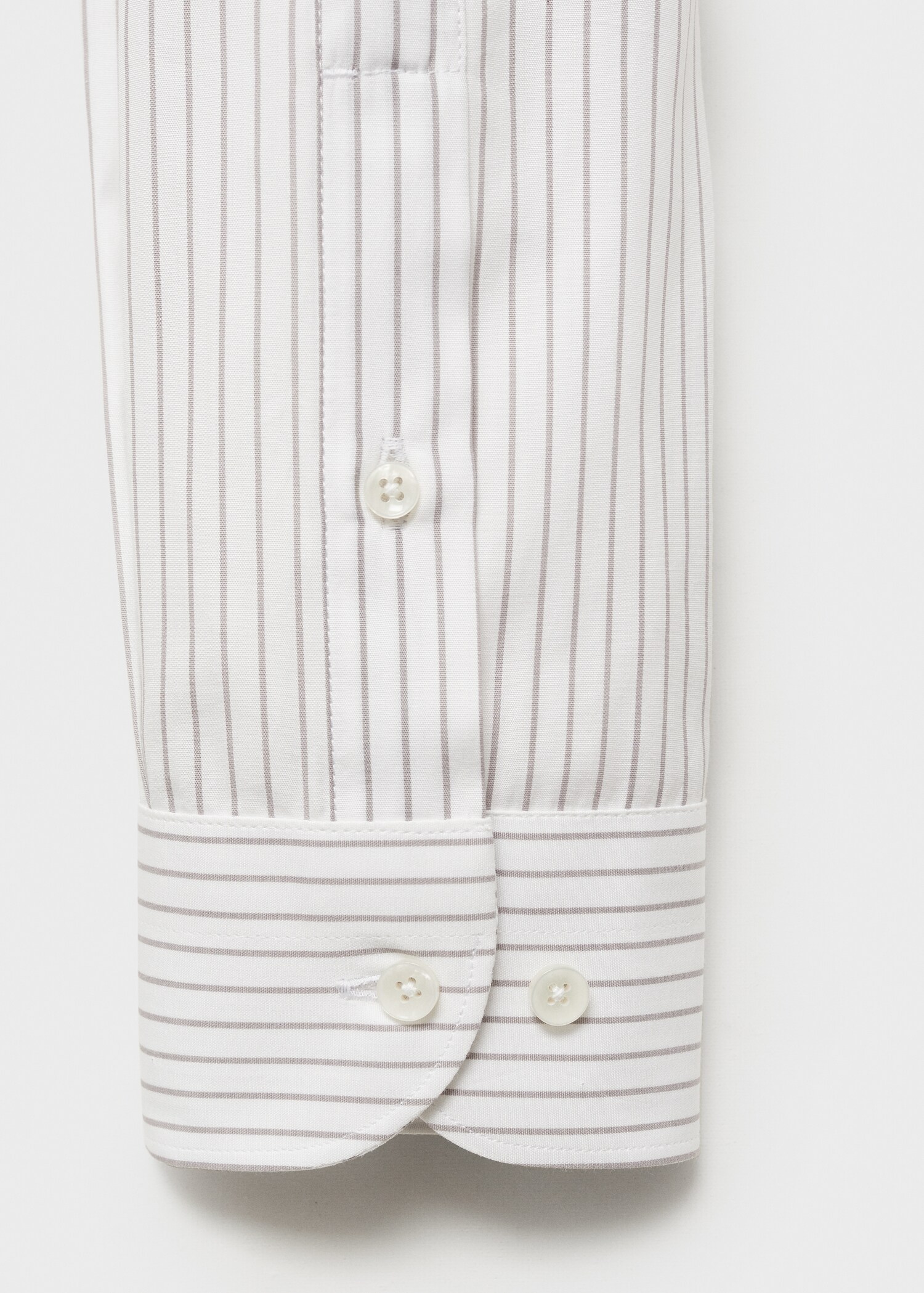 100% cotton striped suit shirt - Details of the article 0