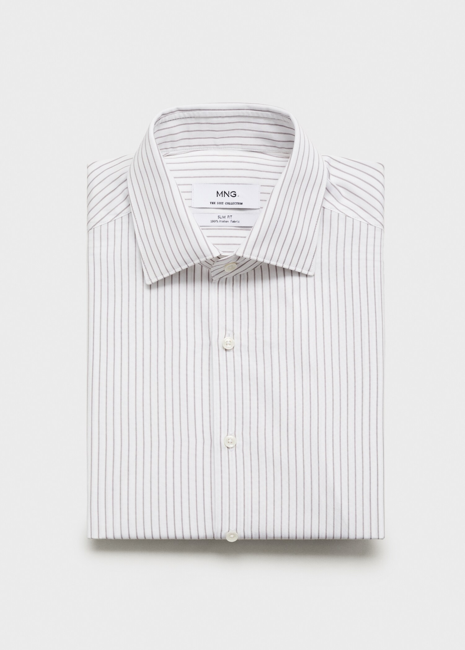 100% cotton striped suit shirt - Details of the article 8