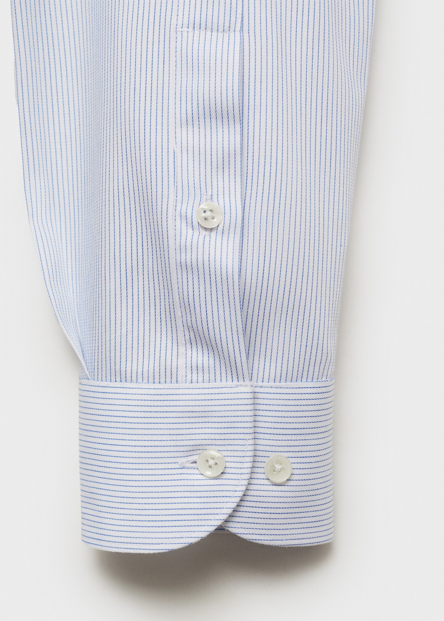 100% cotton striped suit shirt - Details of the article 0