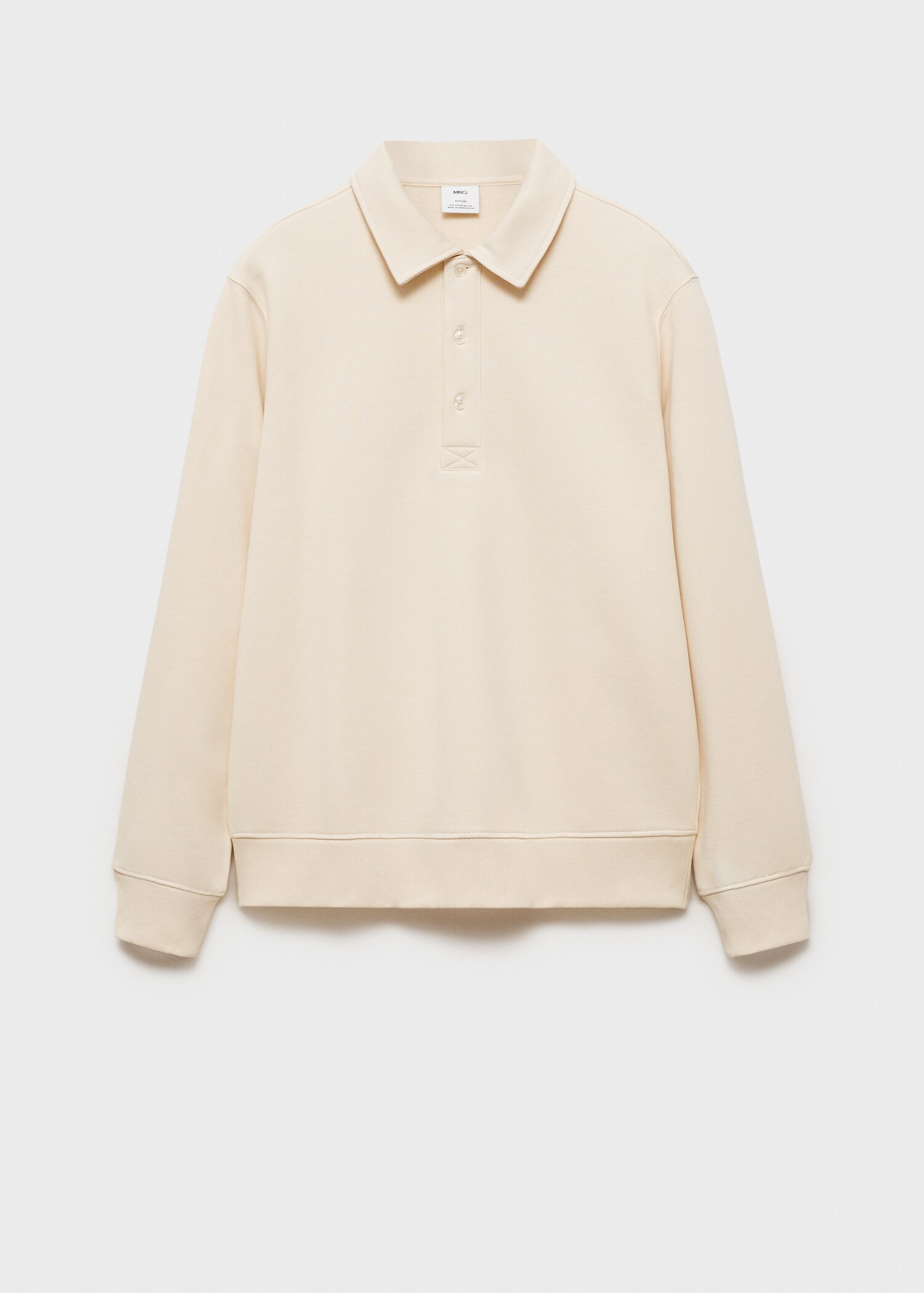 Polo-Sweatshirt mit angerauter Innenseite und regulärer Passform - Artikel ohne Model