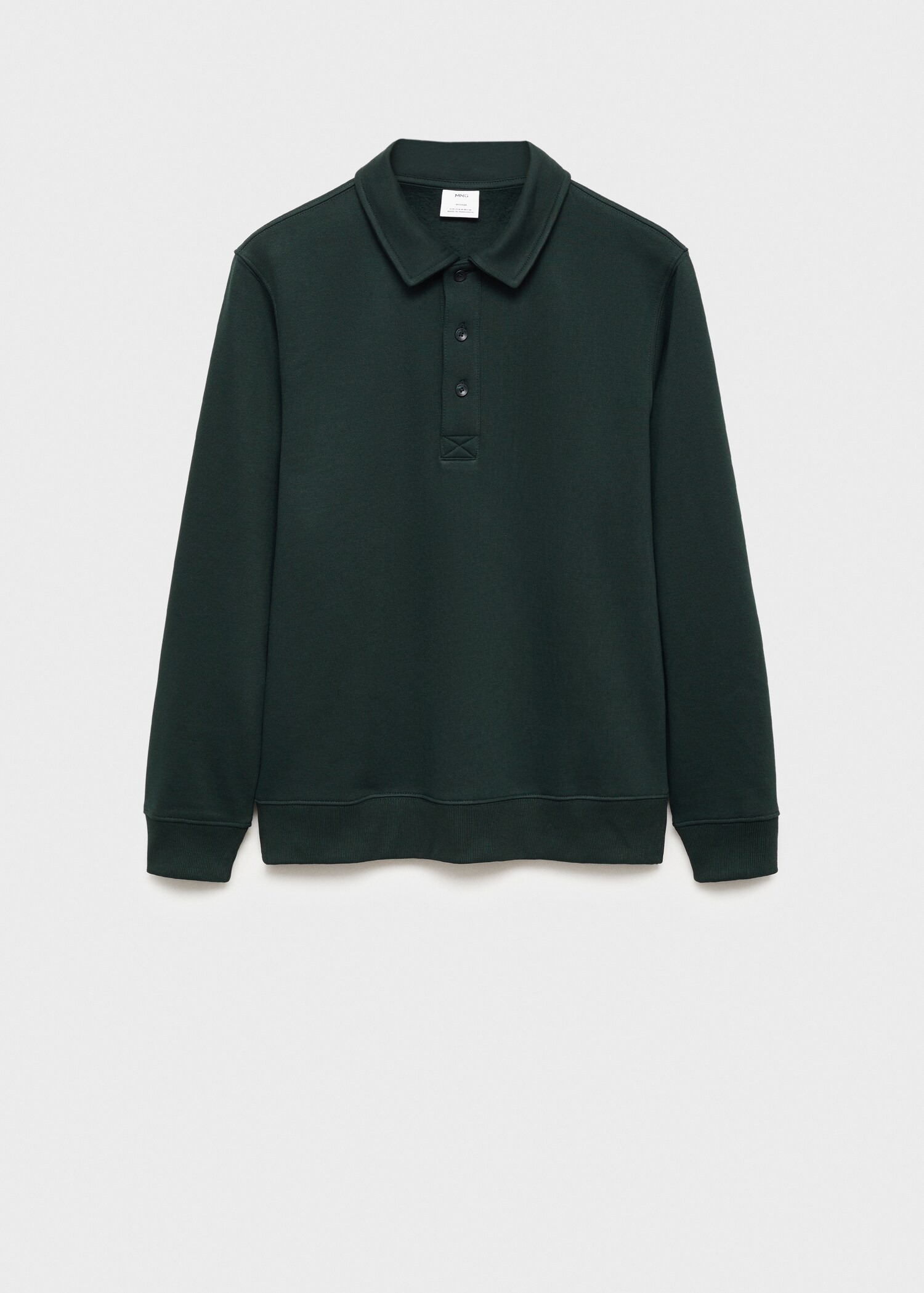 Polo-Sweatshirt mit angerauter Innenseite und regulärer Passform - Artikel ohne Model